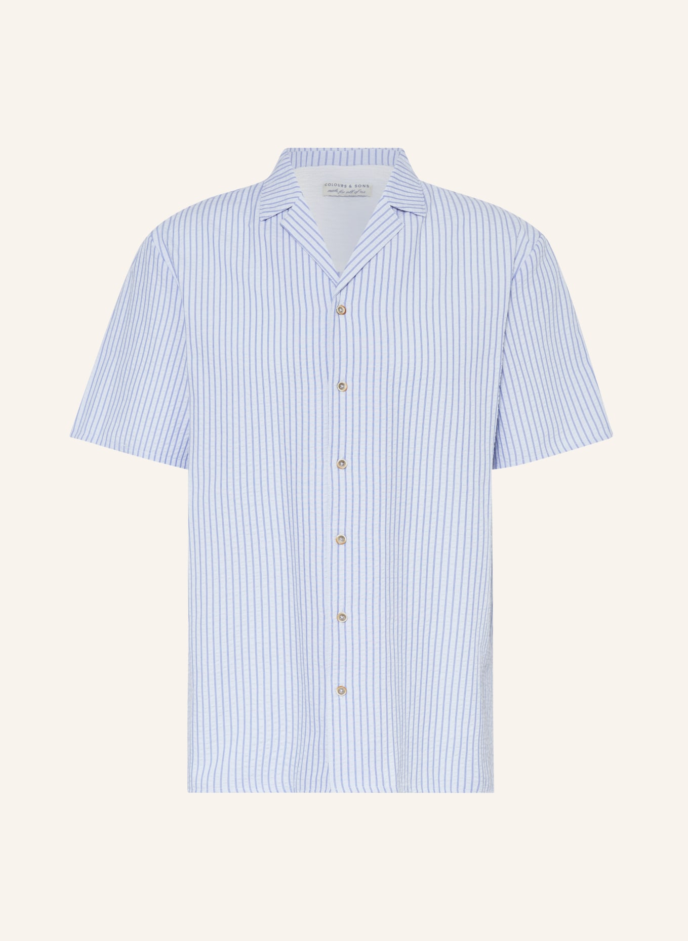 COLOURS & SONS Resort shirt comfort fit, Color: LIGHT BLUE (Image 1)