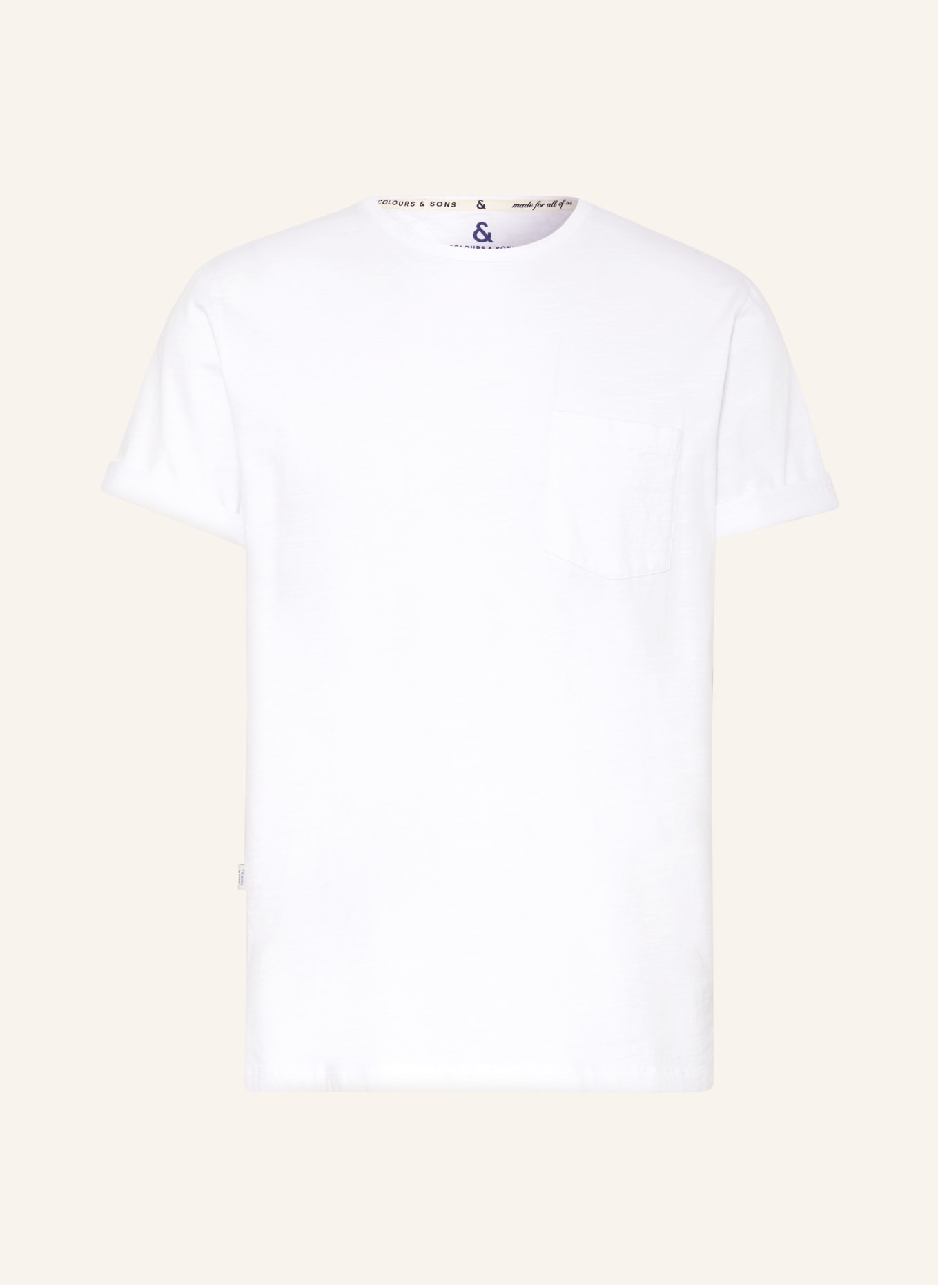 COLOURS & SONS T-Shirt, Farbe: WEISS (Bild 1)