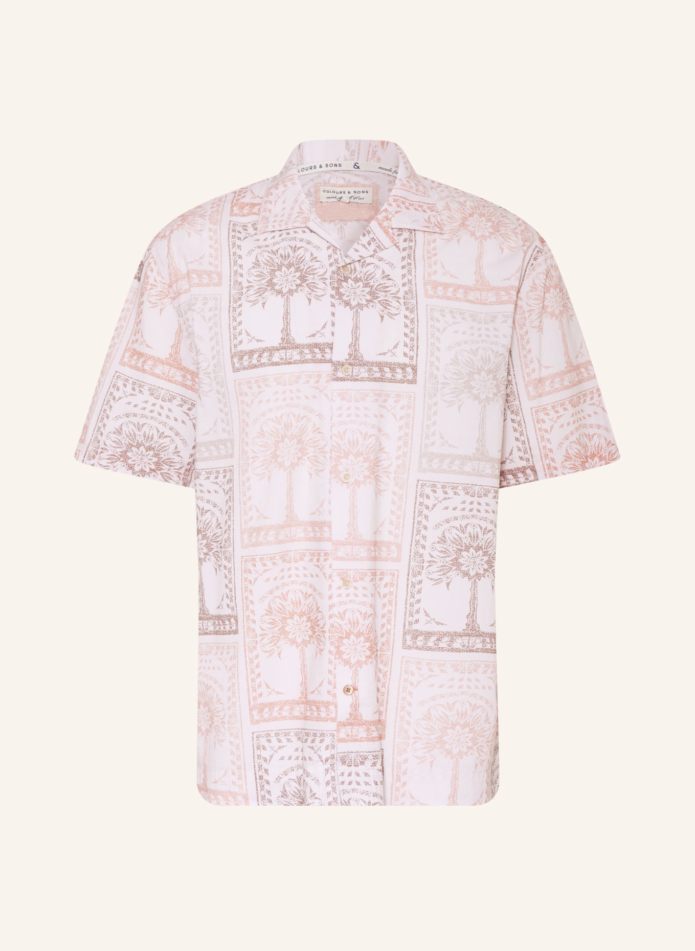 COLOURS & SONS Resort shirt comfort fit, Color: LIGHT PINK (Image 1)