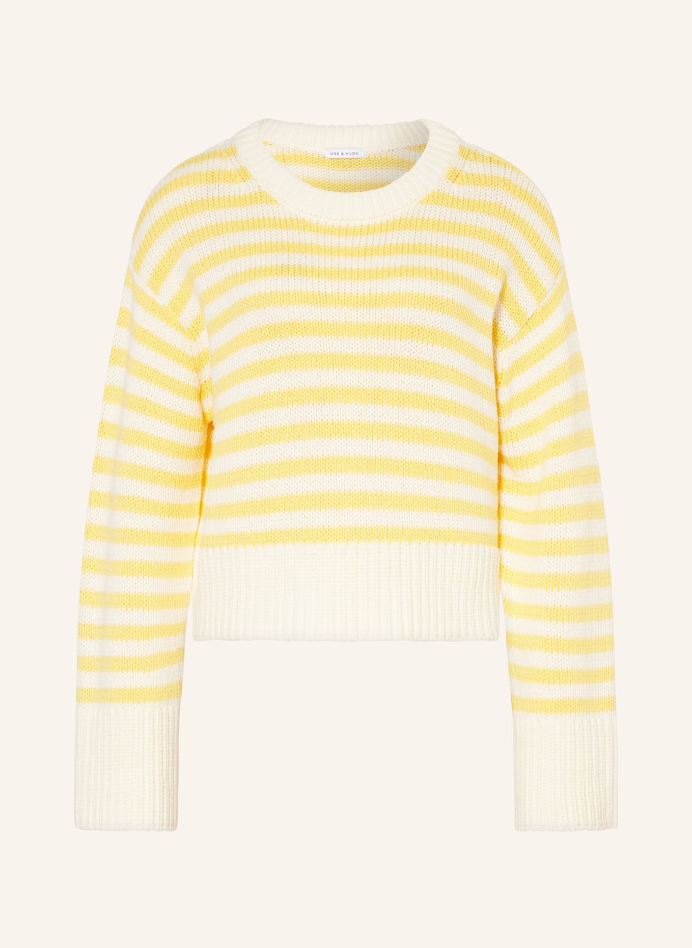 MRS & HUGS Sweater, Color: YELLOW/ LIGHT YELLOW (Image 1)