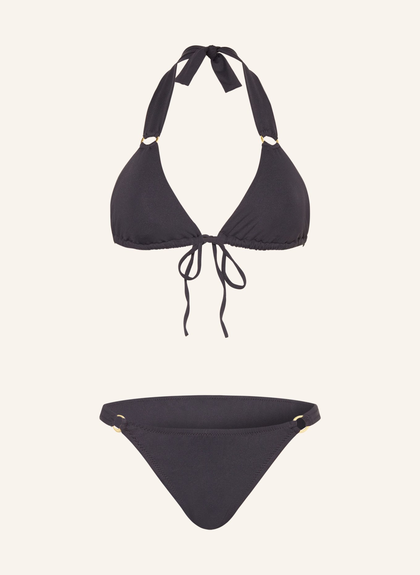 MELISSA ODABASH Triangle bikini CARACAS, Color: BLACK (Image 1)