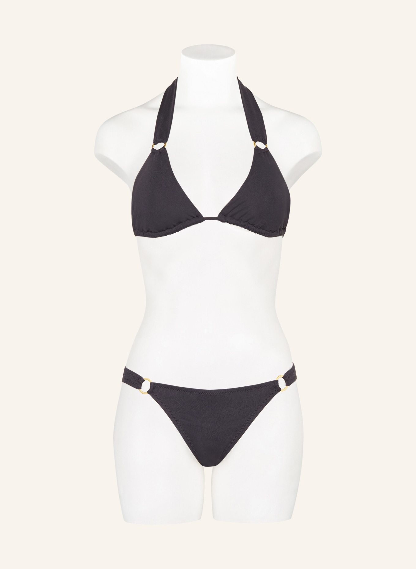 MELISSA ODABASH Triangle bikini CARACAS, Color: BLACK (Image 2)