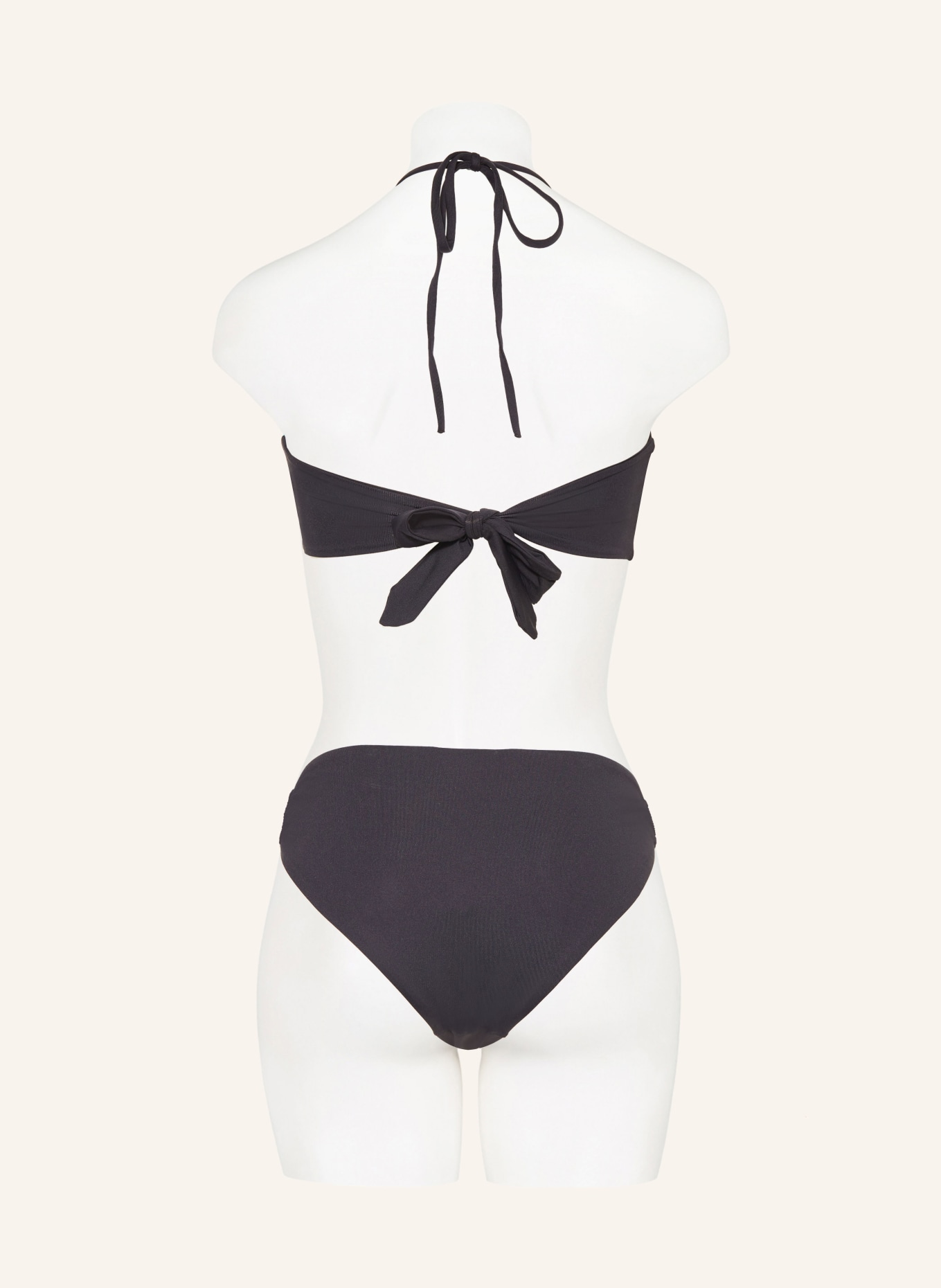 MELISSA ODABASH Halter neck bikini HAMBURG, Color: BLACK (Image 3)