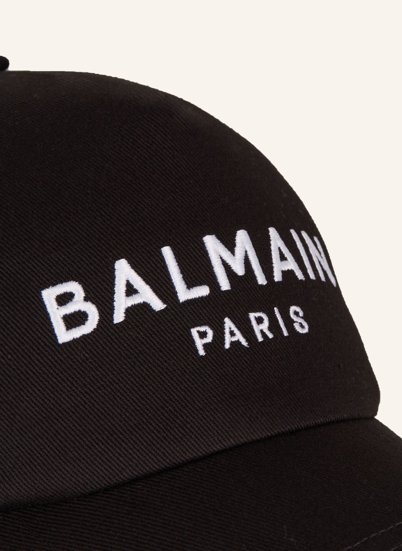 BALMAIN Cap, Color: BLACK/ WHITE (Image 4)