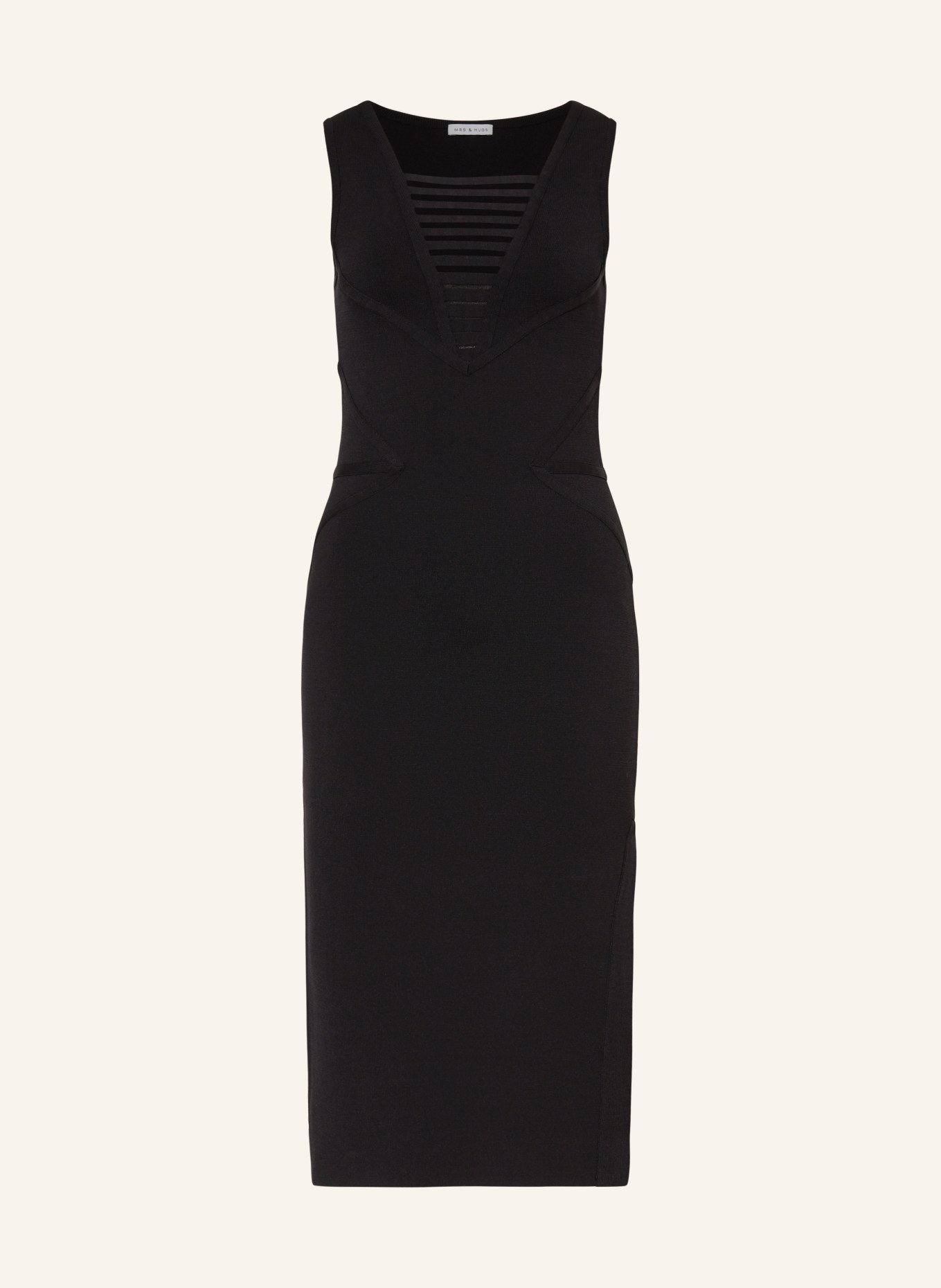 MRS & HUGS Sheath dress with cut-out, Color: BLACK (Image 1)