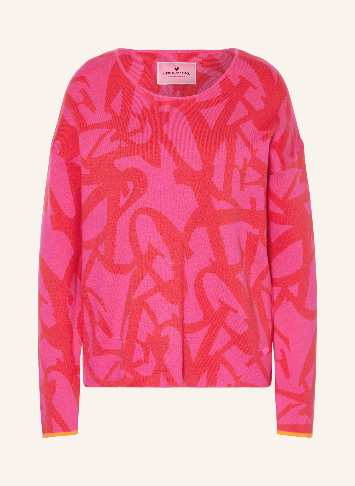 LIEBLINGSSTÜCK Sweter ASIAL, Kolor: CZERWONY/ MOCNORÓŻOWY (Obrazek 1)