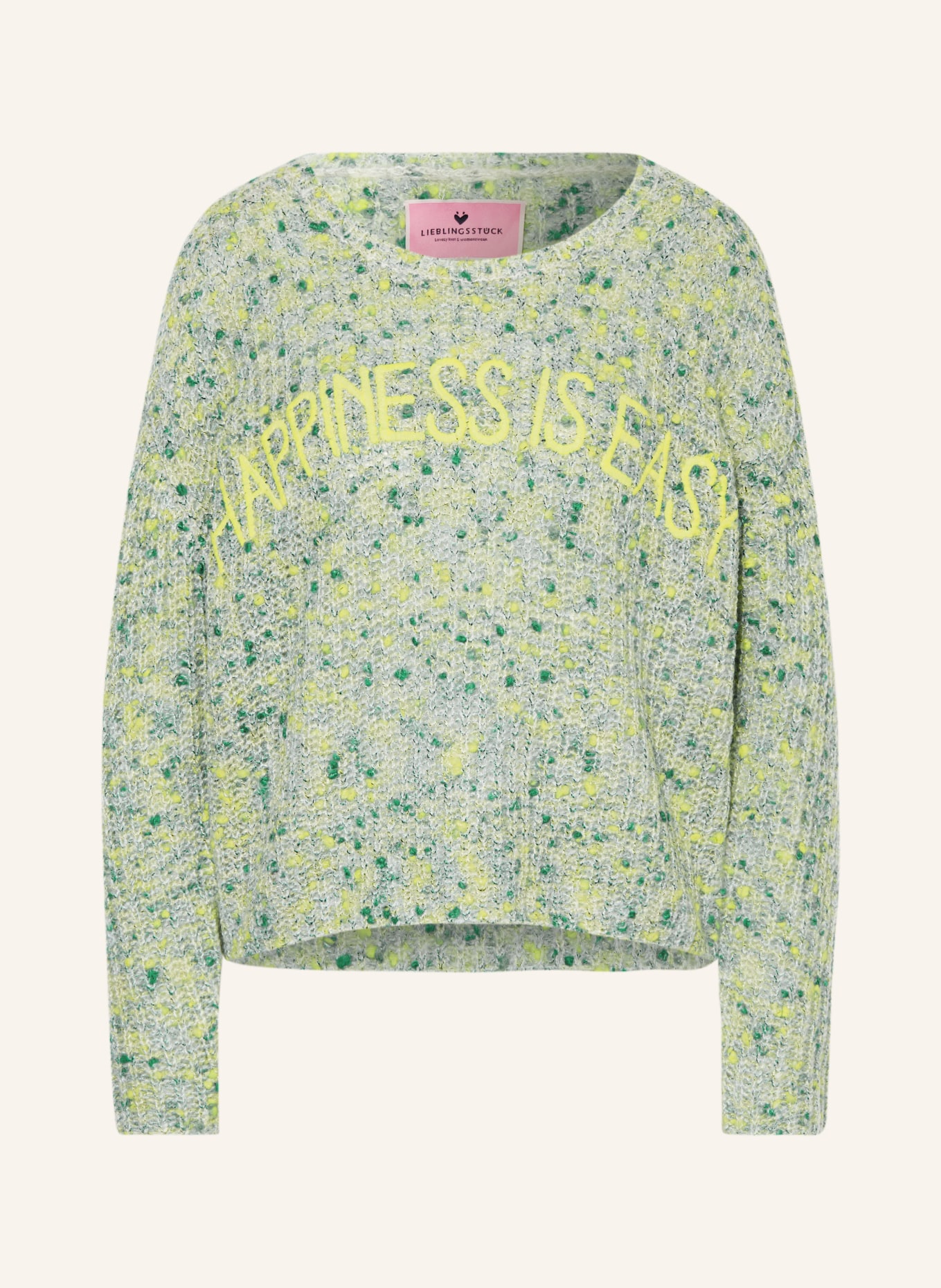 LIEBLINGSSTÜCK Sweater LISIDAL, Color: GREEN/ LIGHT GREEN (Image 1)