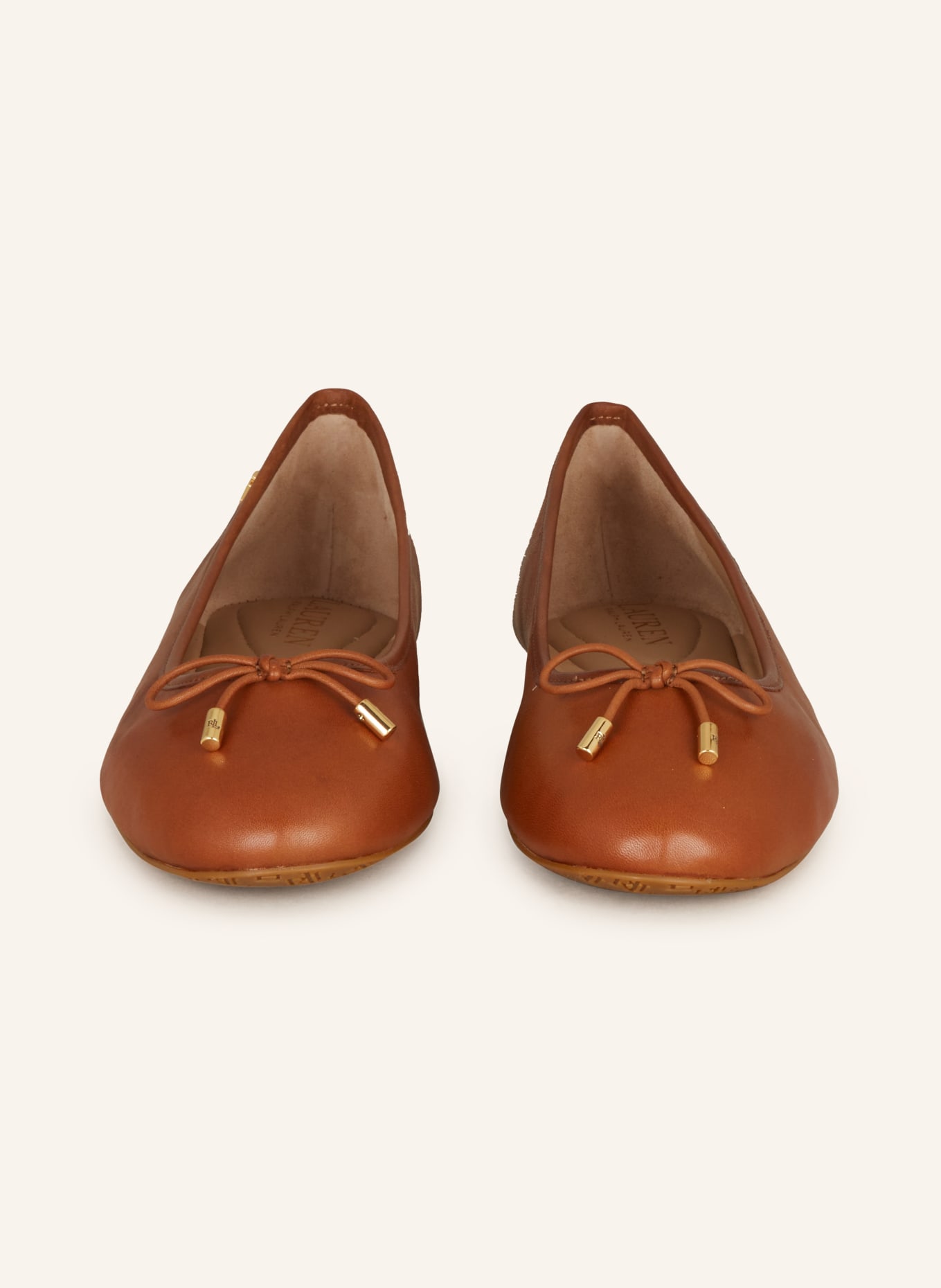 LAUREN RALPH LAUREN Ballerinas: COGNAC
