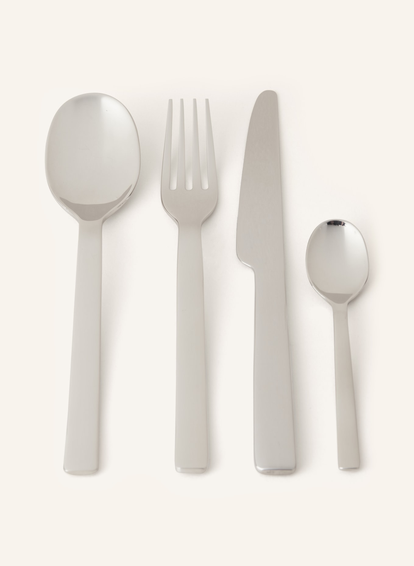 ALESSI 16-piece Cutlery set OVALE, Color: SILVER (Image 1)