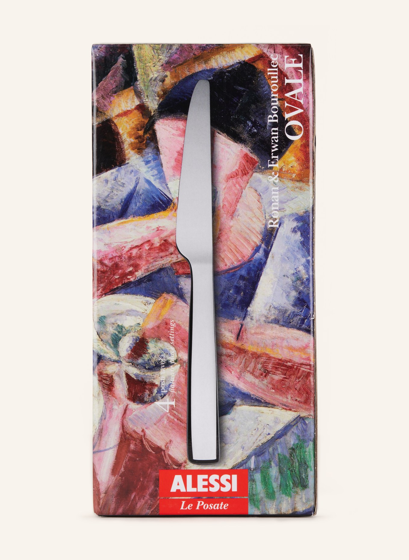 ALESSI 16-piece Cutlery set OVALE, Color: SILVER (Image 3)