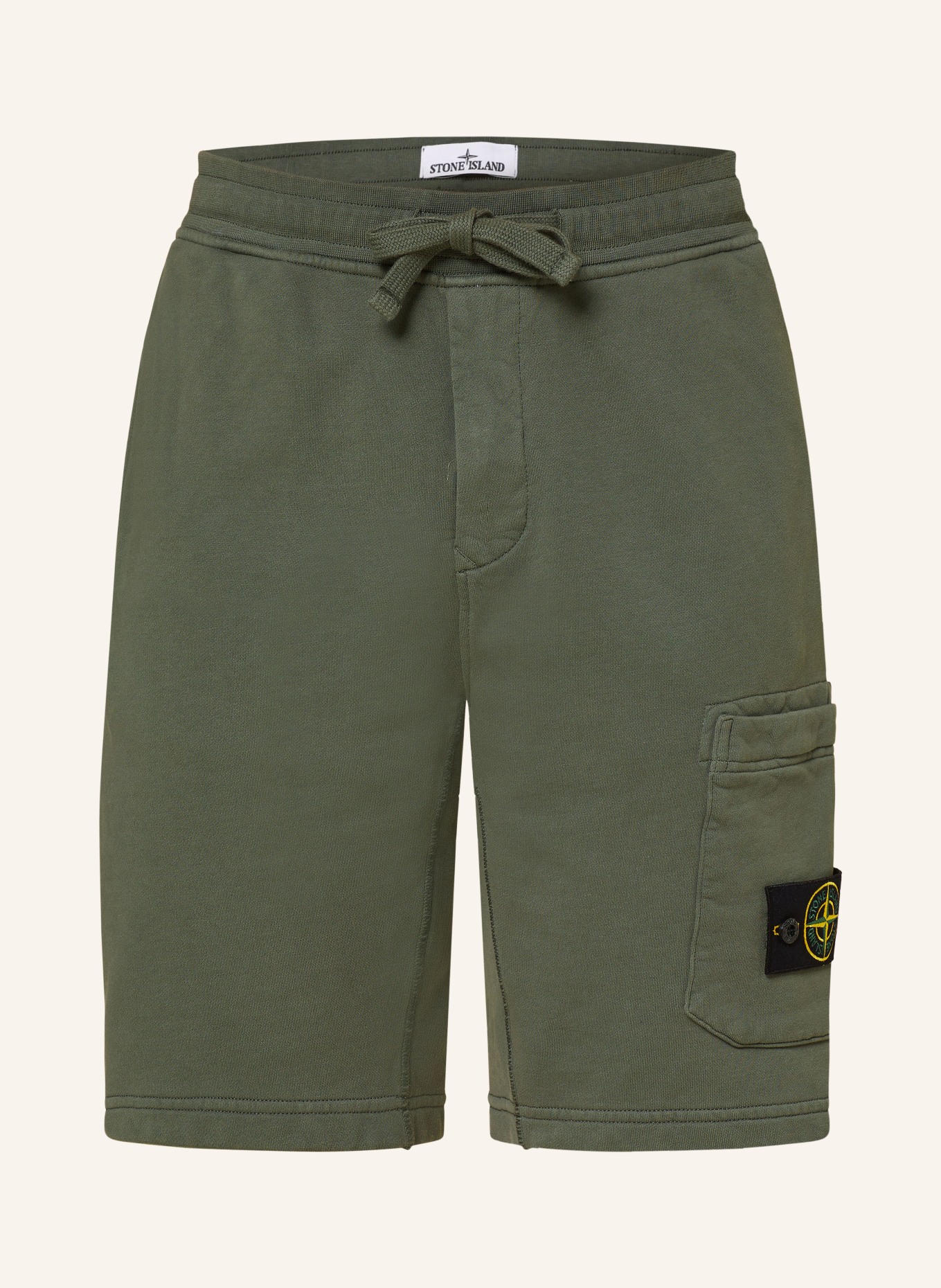 STONE ISLAND Sweat shorts in khaki