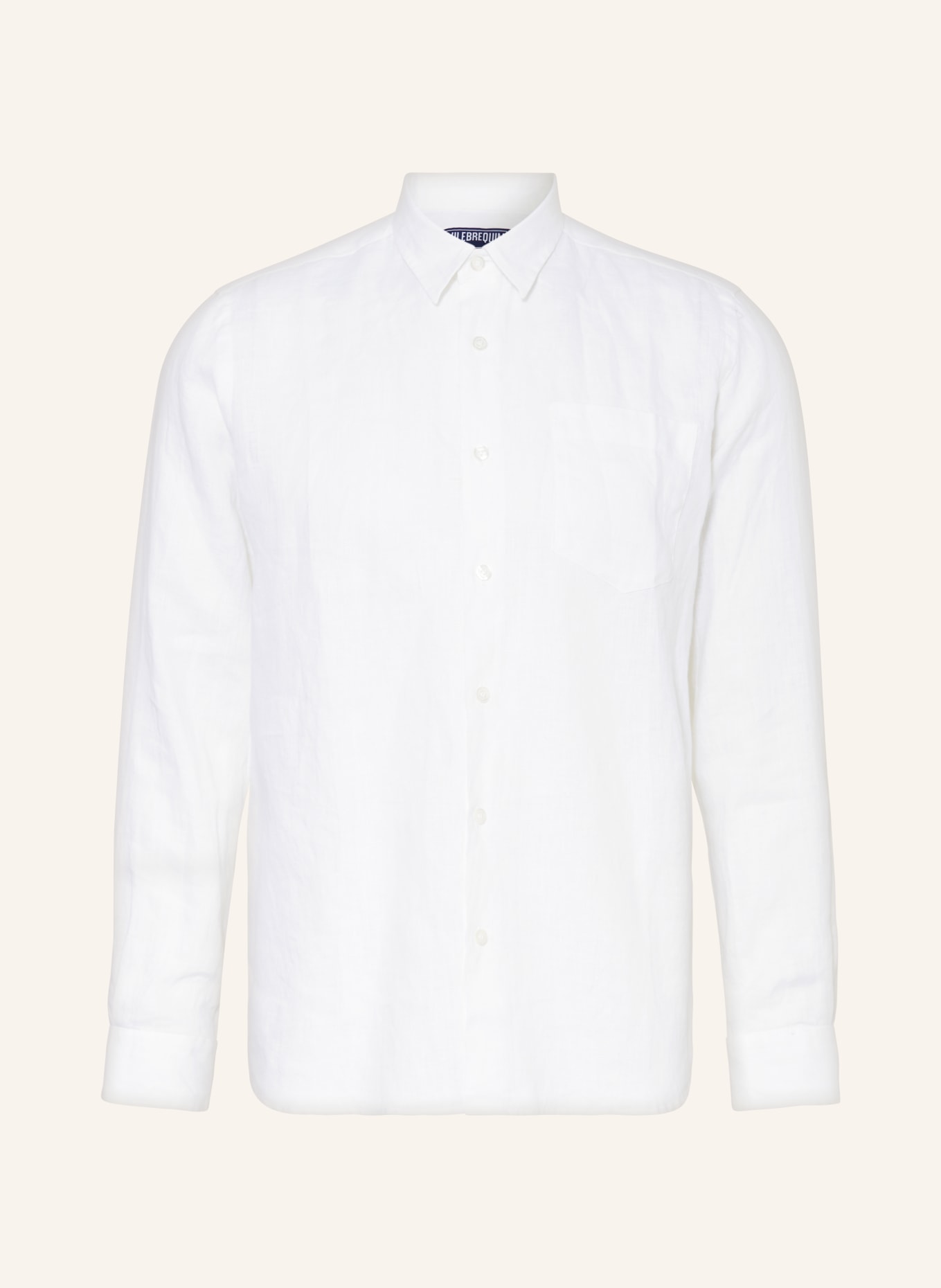 VILEBREQUIN Linen shirt CAROUBIS regular fit, Color: WHITE (Image 1)