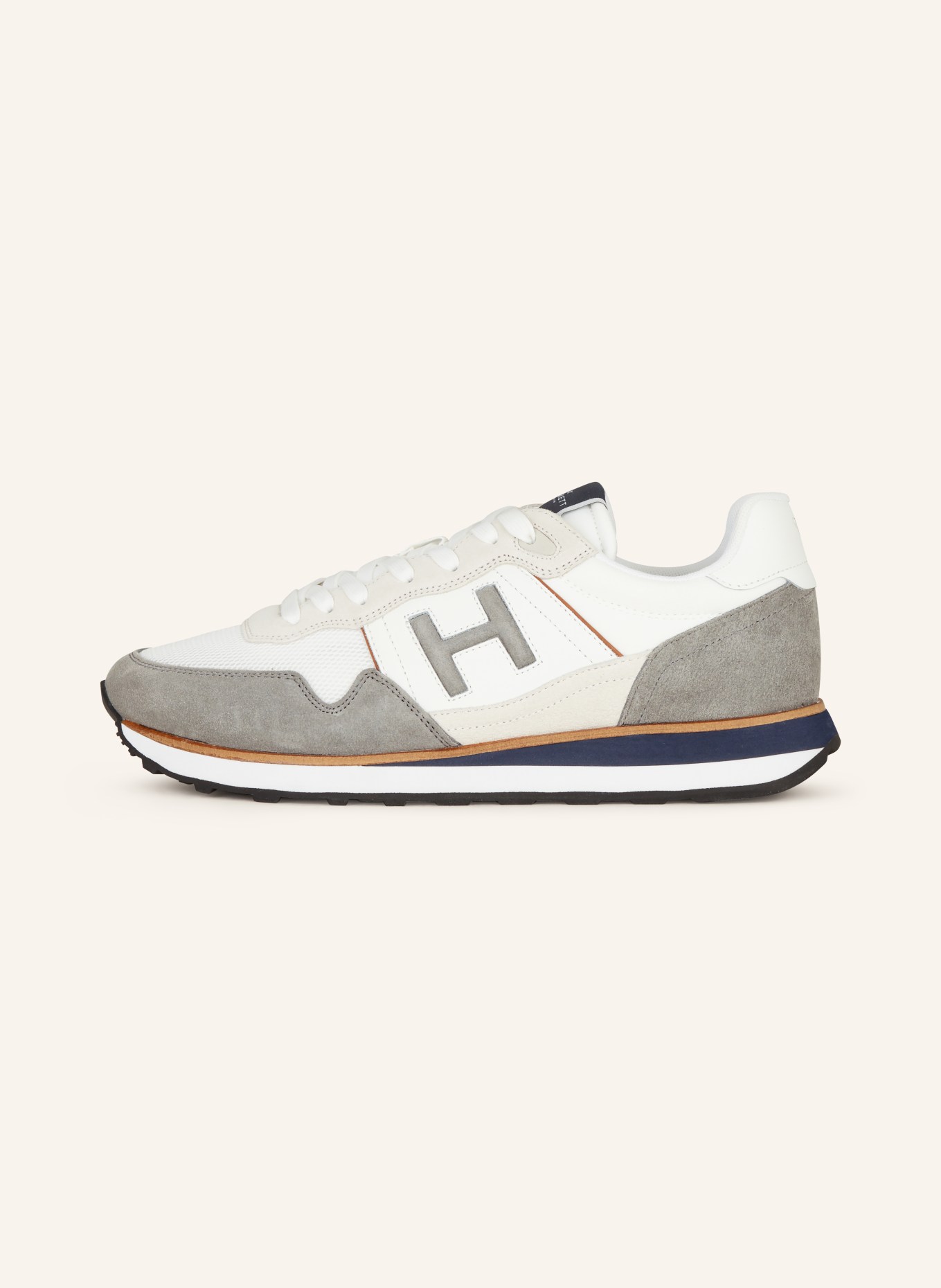 HACKETT LONDON Sneakers TELFOR VARSITY, Color: WHITE/ GRAY/ CREAM (Image 4)