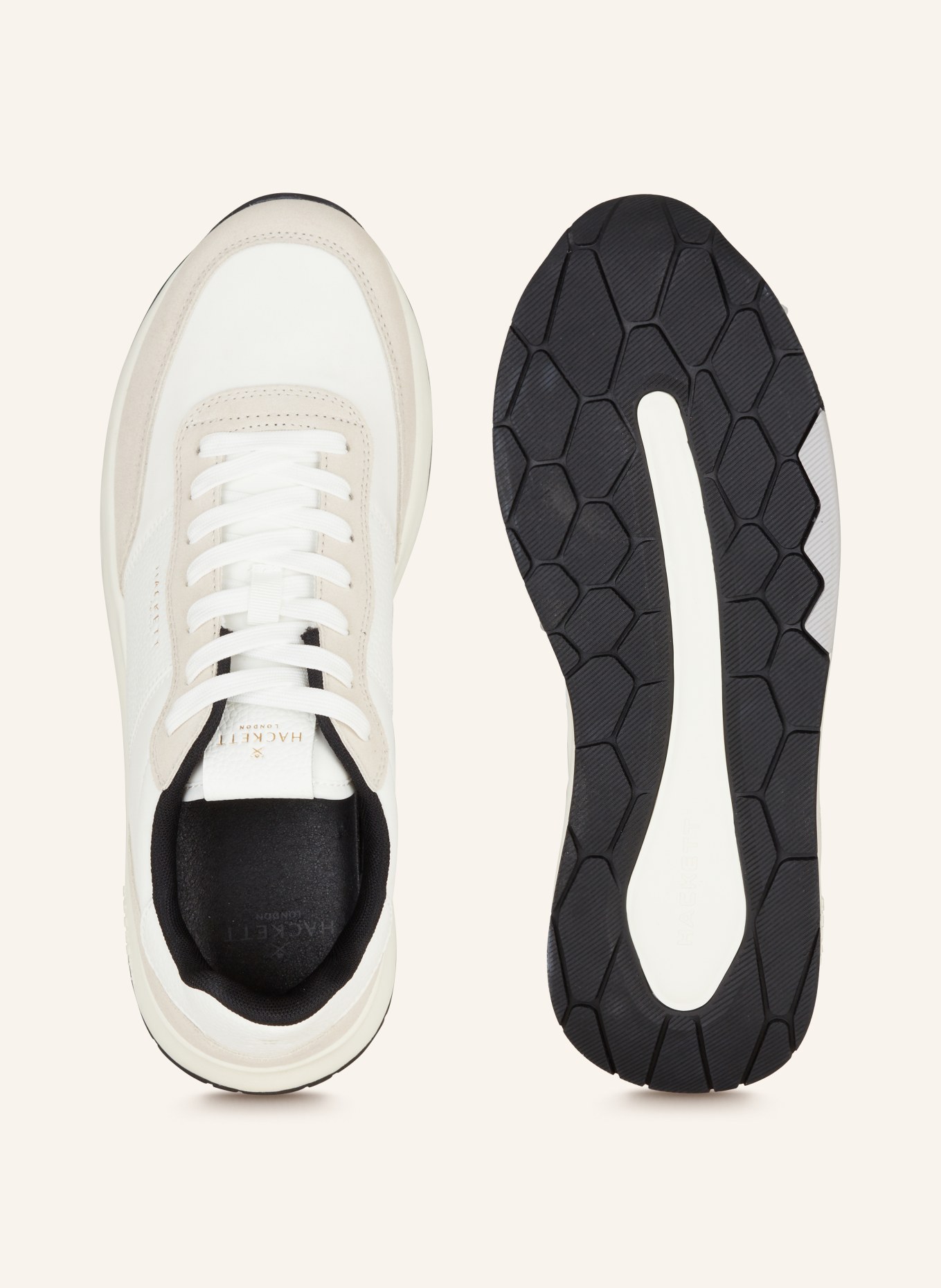 HACKETT LONDON Sneakers H-RUNNER ESSEX, Color: WHITE/ BEIGE (Image 5)