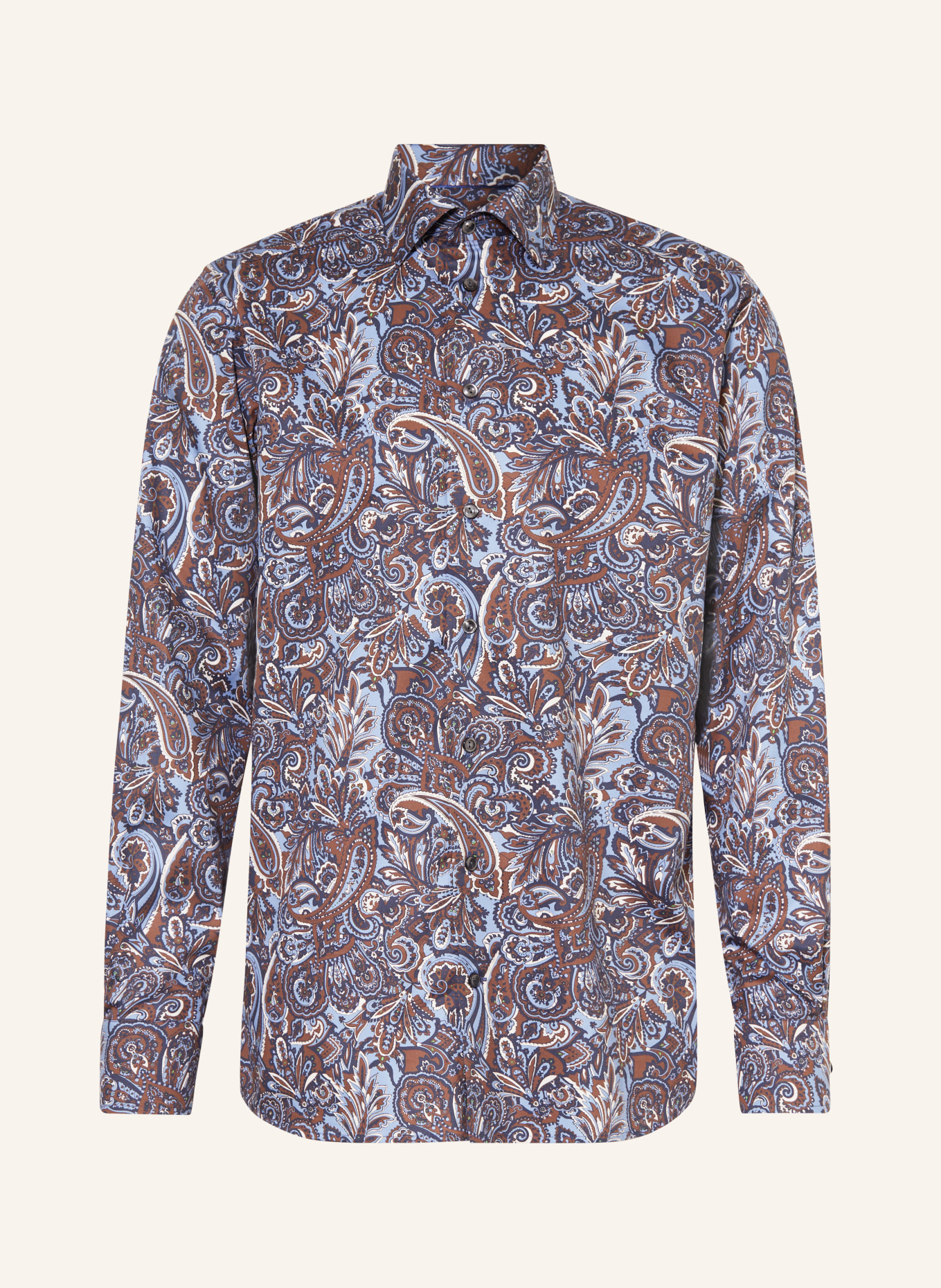 ETON Shirt contemporary fit, Color: BLUE/ BROWN/ CREAM (Image 1)
