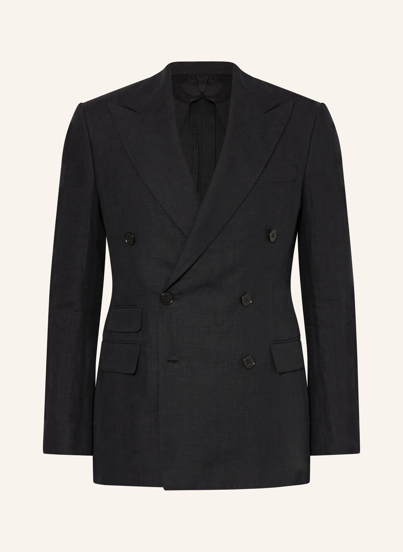 RALPH LAUREN PURPLE LABEL Linen jacket extra slim fit, Color: BLACK (Image 1)