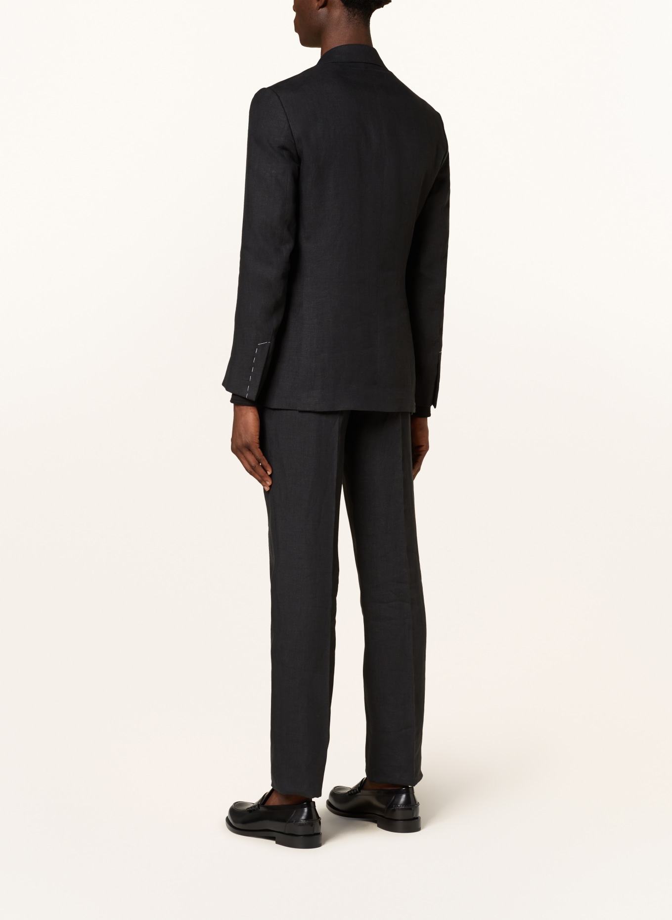 RALPH LAUREN PURPLE LABEL Linen jacket extra slim fit, Color: BLACK (Image 3)