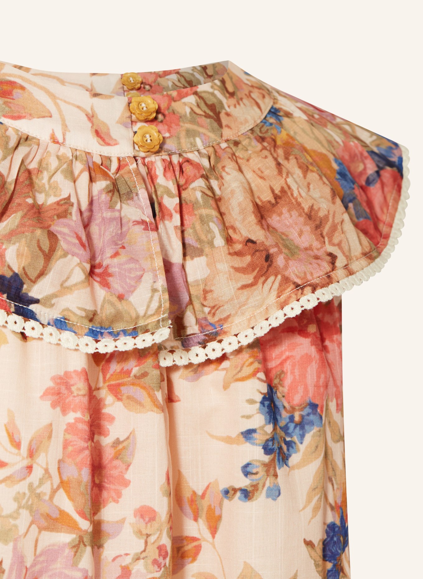 ZIMMERMANN Kleid AUGUST, Farbe: CREME/ HELLROT/ BLAU (Bild 3)