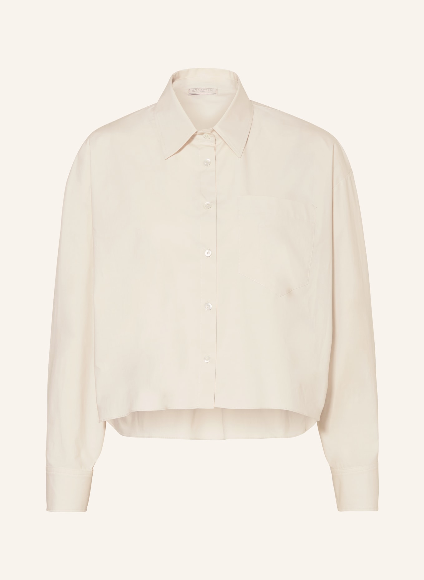 ANTONELLI firenze Cropped shirt blouse ANNE, Color: CREAM (Image 1)