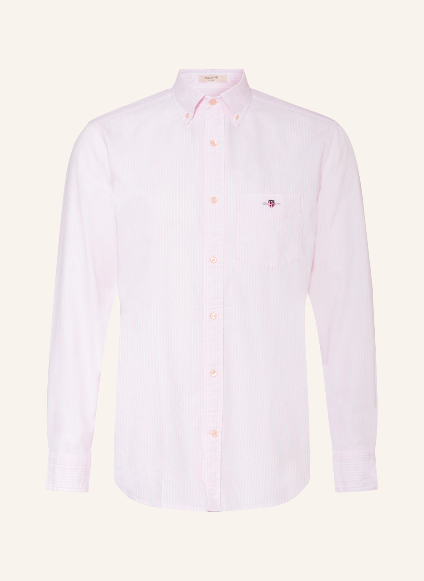 GANT Oxford shirt regular fit, Color: WHITE/ LIGHT PINK (Image 1)