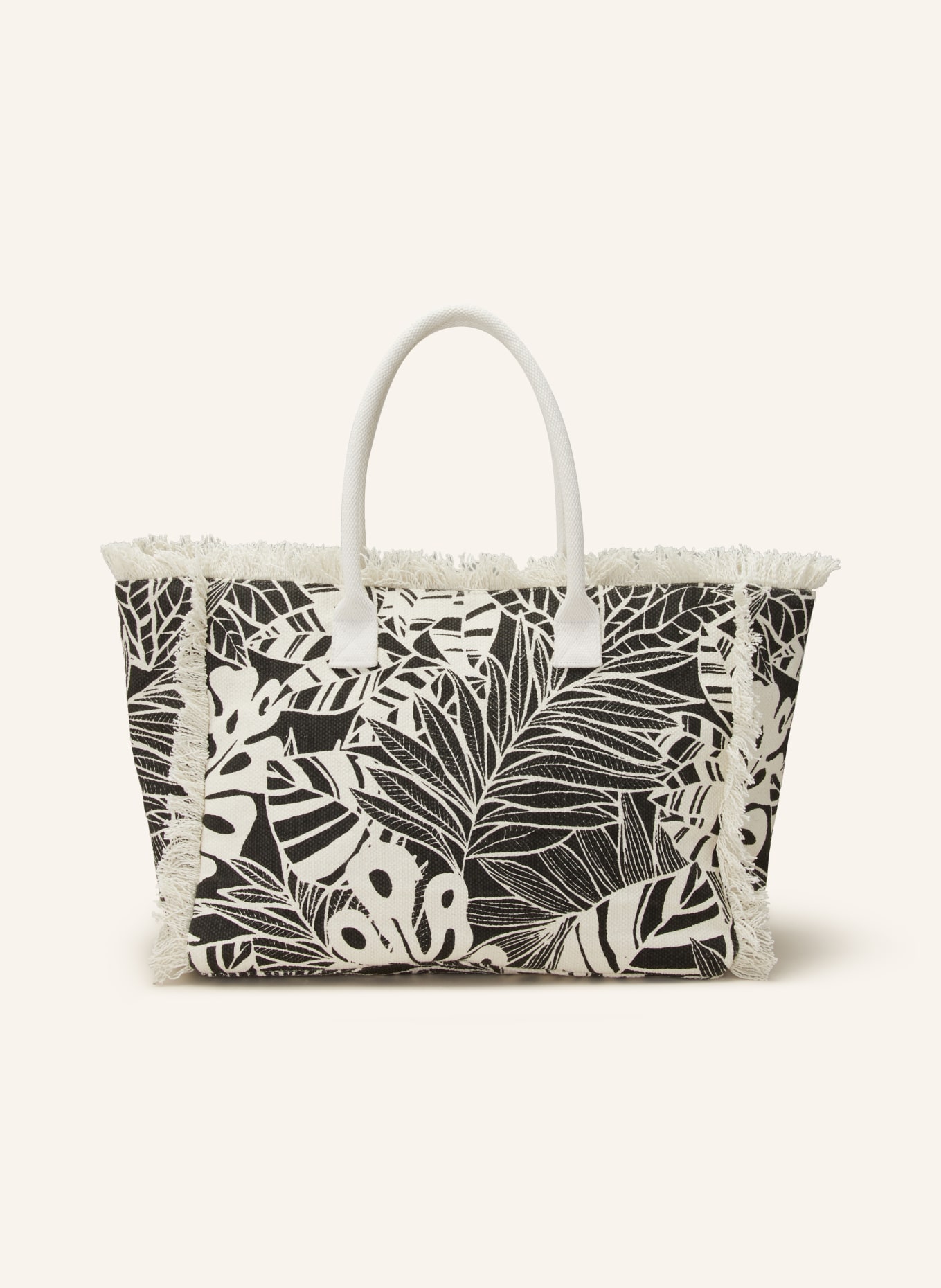 darling harbour Beach bag, Color: BLACK/ WHITE (Image 1)