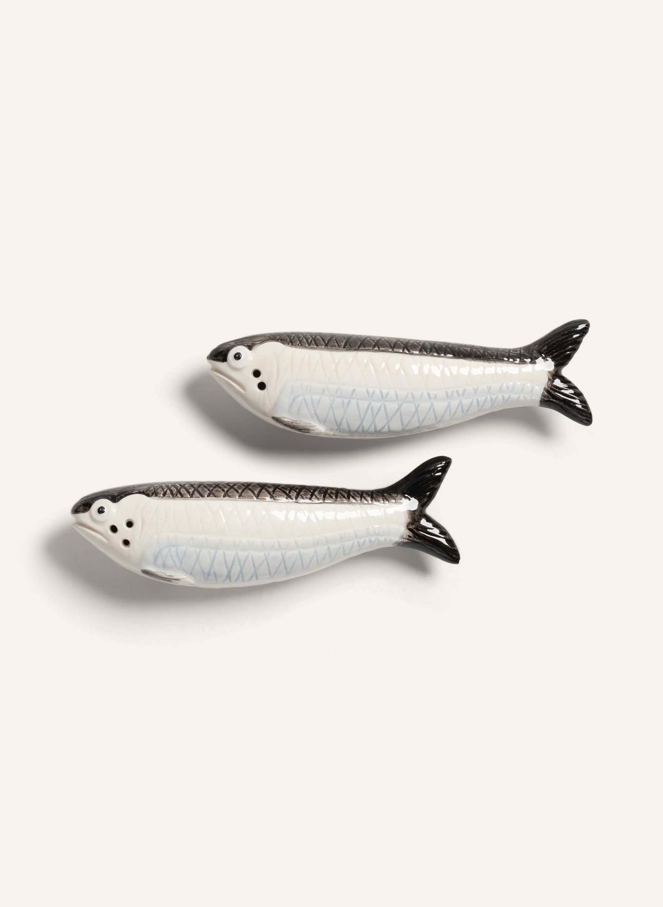 &k amsterdam Salz- und Pfefferstreuer: WEISS / SILBER