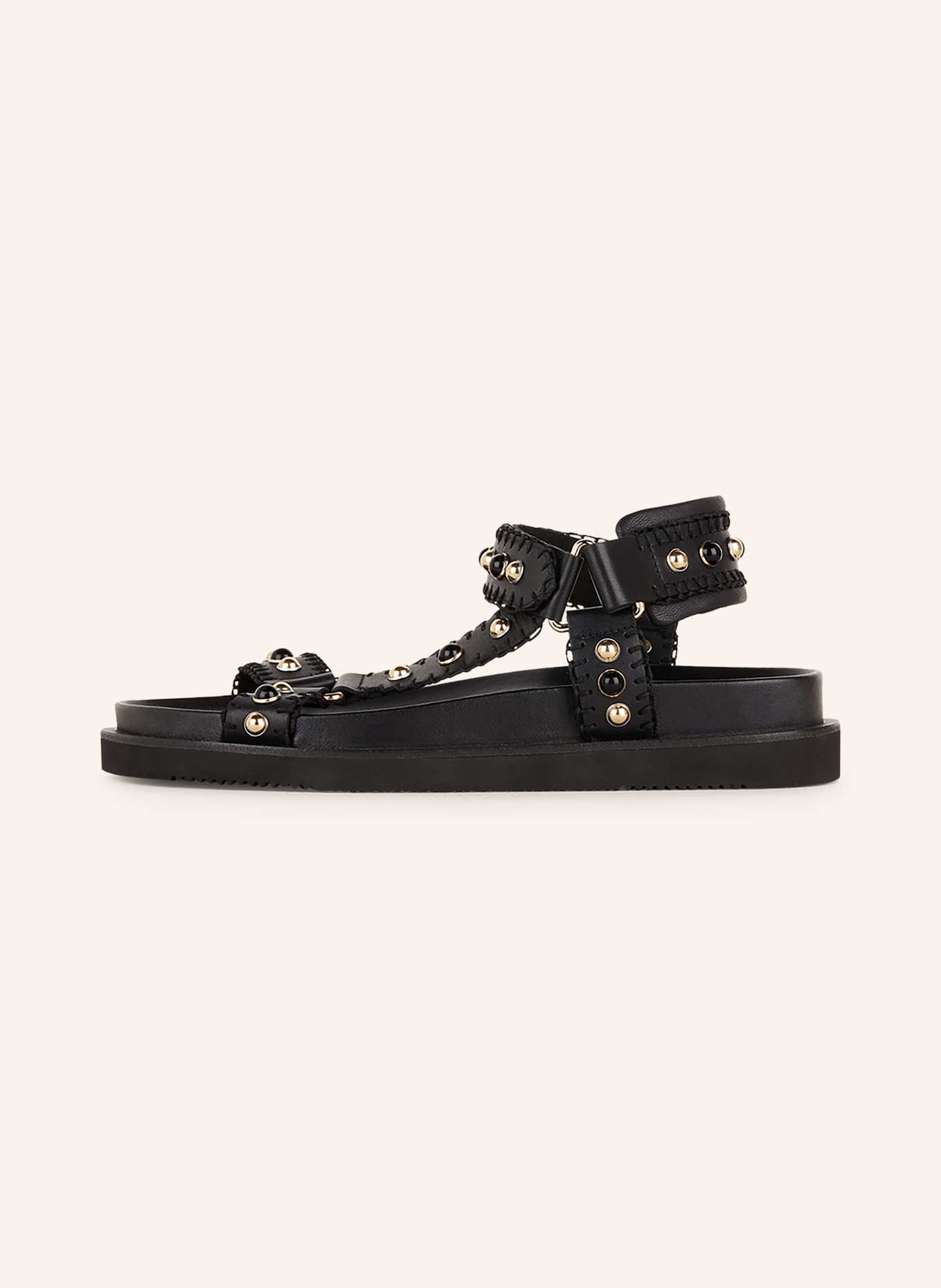 ash Sandals UTOPIA with decorative beads, Color: BLACK (Image 4)
