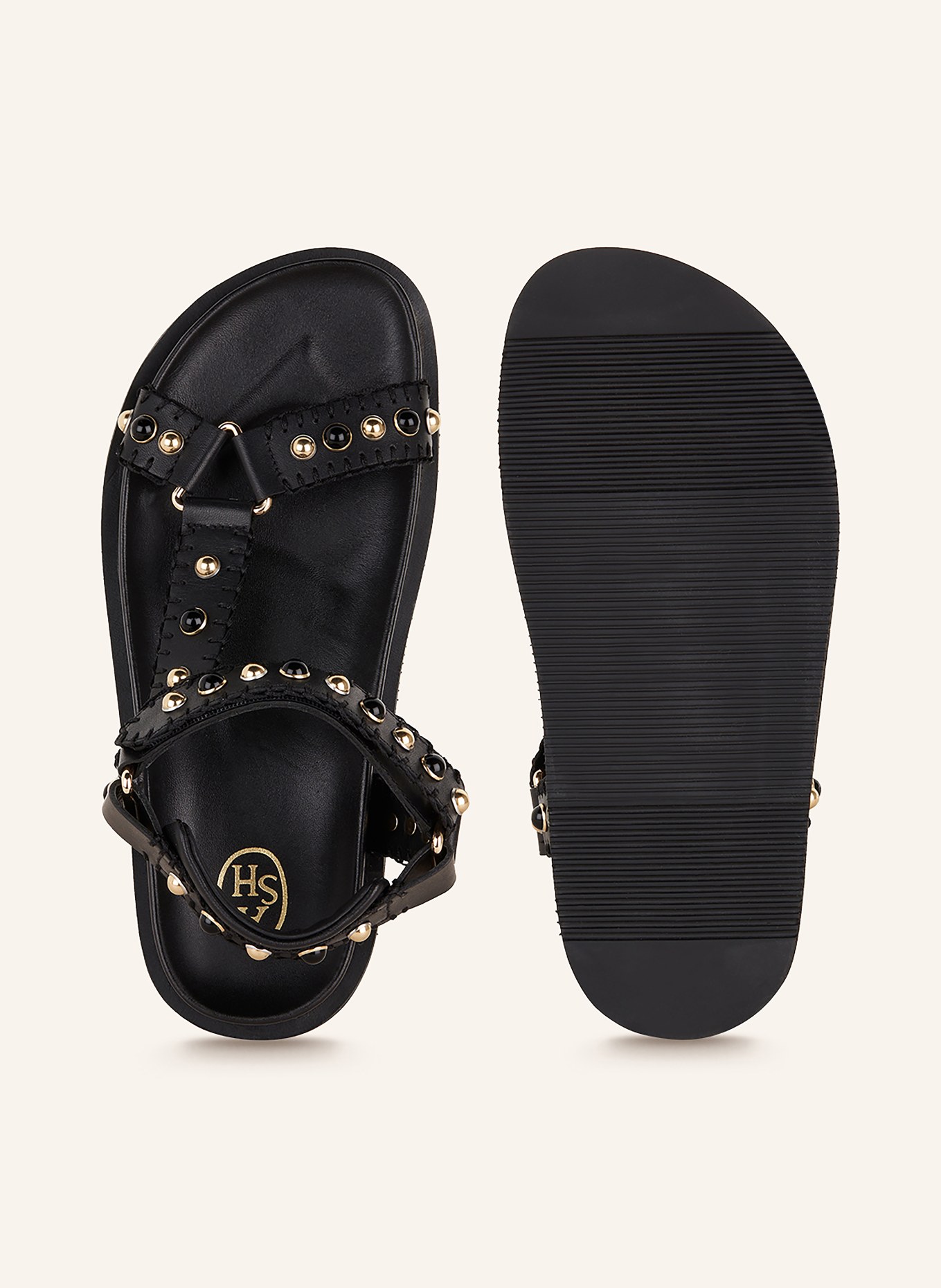 ash Sandals UTOPIA with decorative beads, Color: BLACK (Image 5)