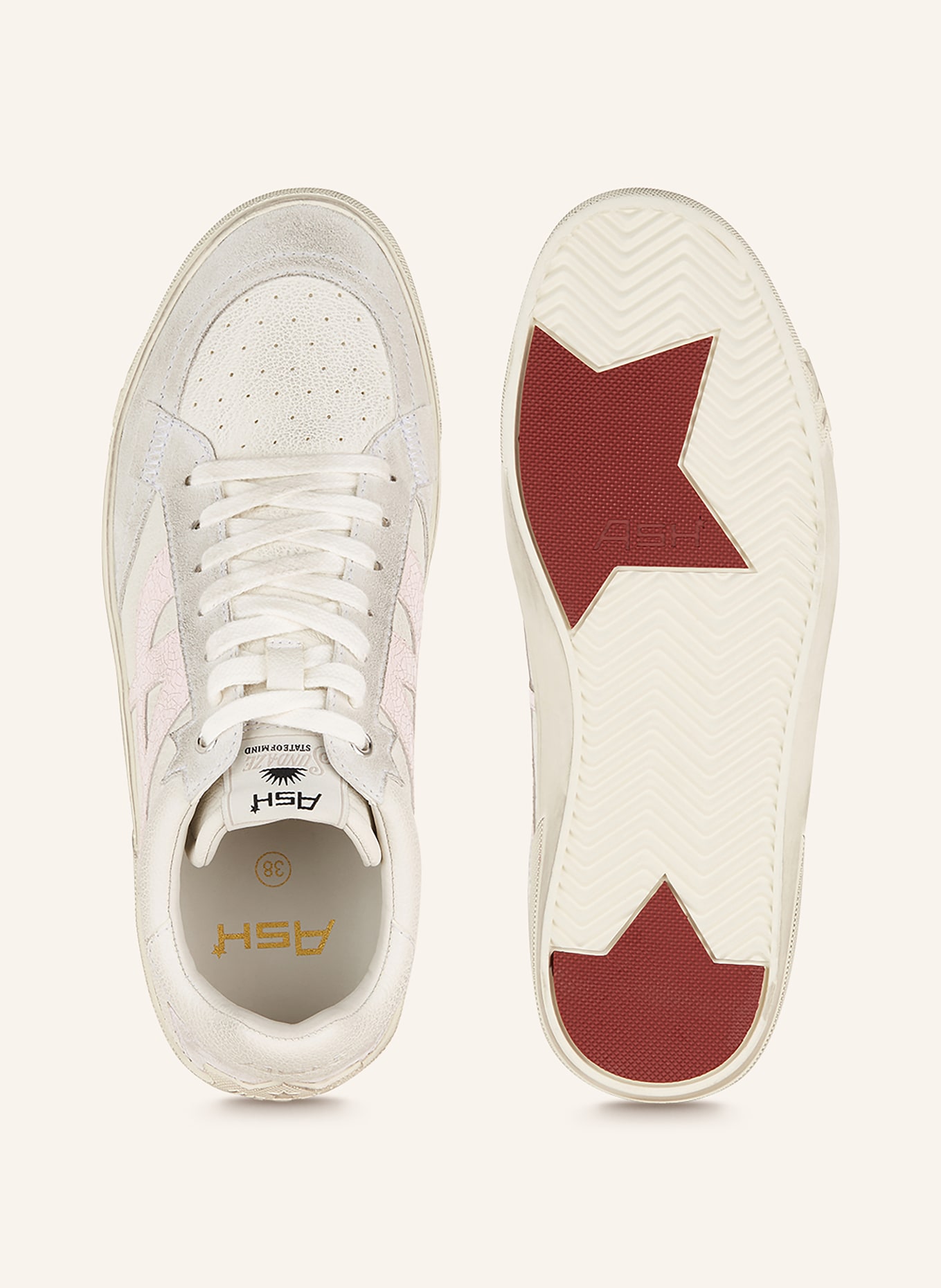 ash Sneakers MOONLIGHT, Color: WHITE/ PINK/ LIGHT GRAY (Image 5)