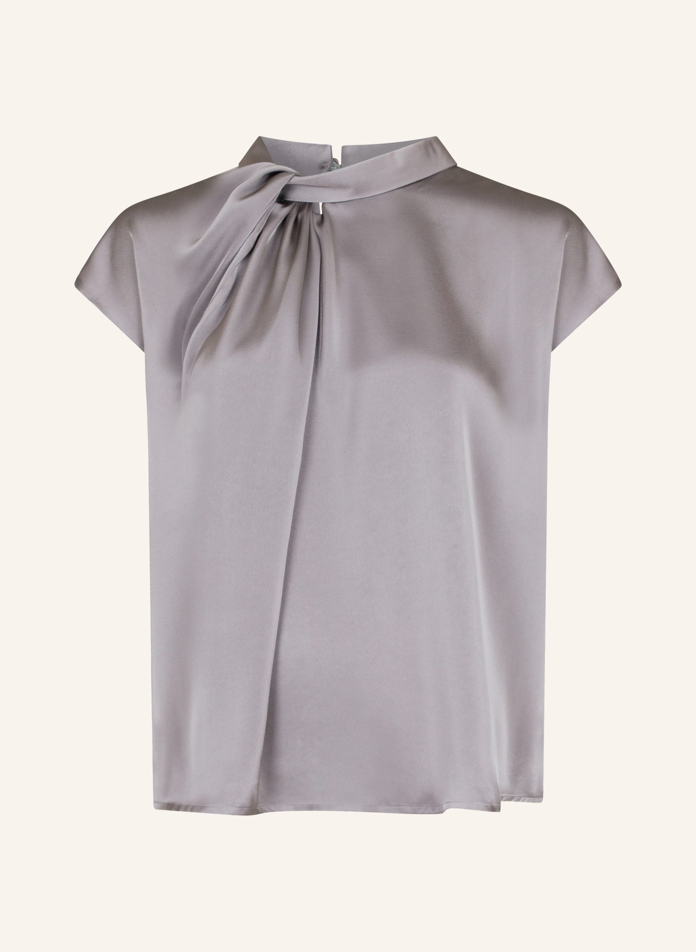 NEO NOIR Shirt blouse FLEUR in satin, Color: GRAY (Image 1)