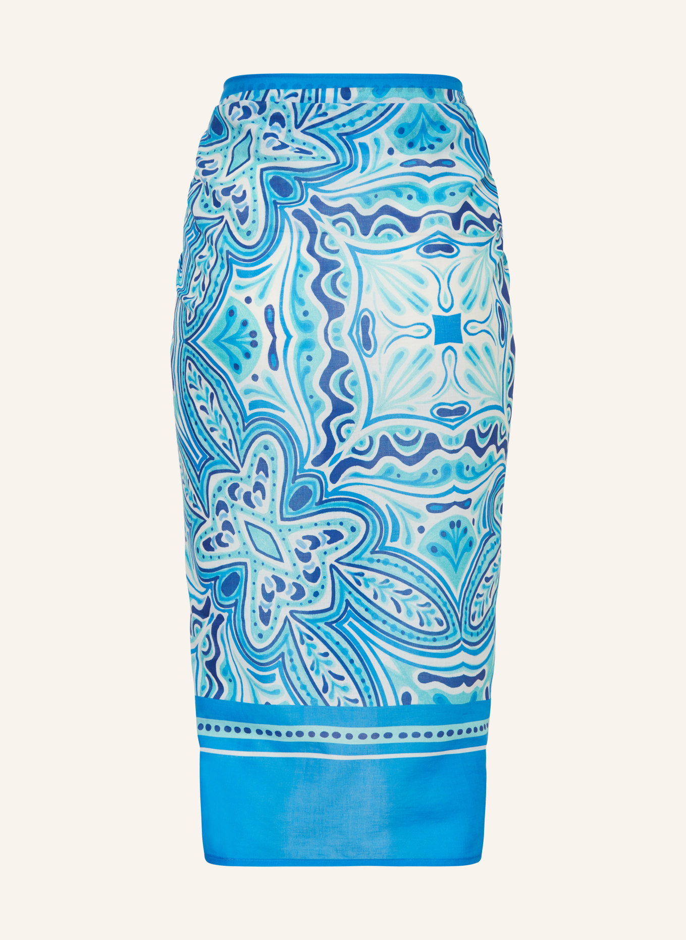 darling harbour Sarong, Color: BLUE/ TURQUOISE/ WHITE (Image 2)