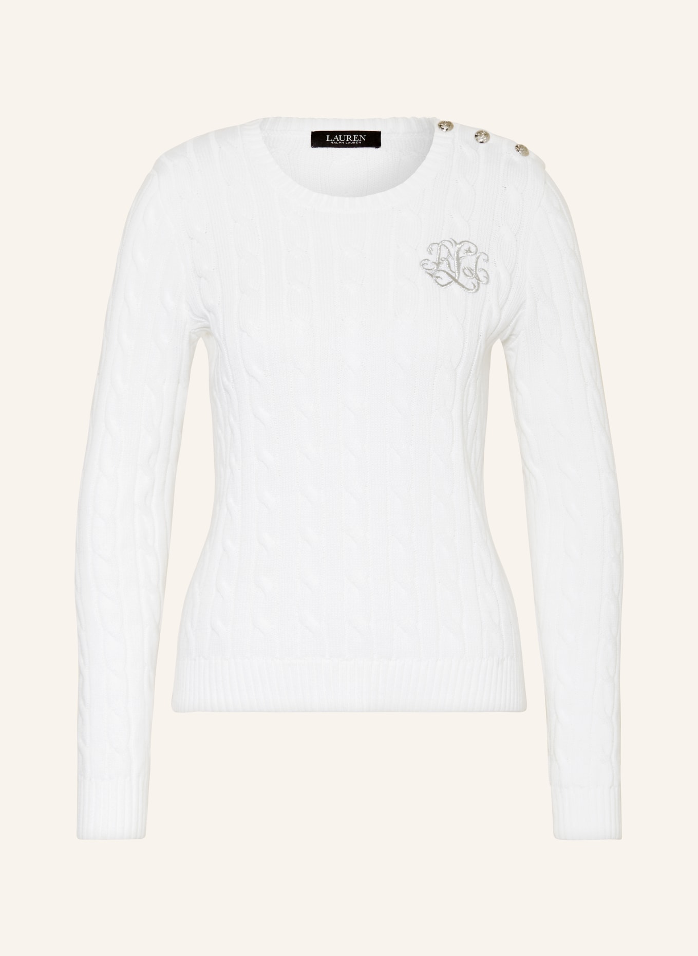 LAUREN RALPH LAUREN Sweater, Color: WHITE (Image 1)