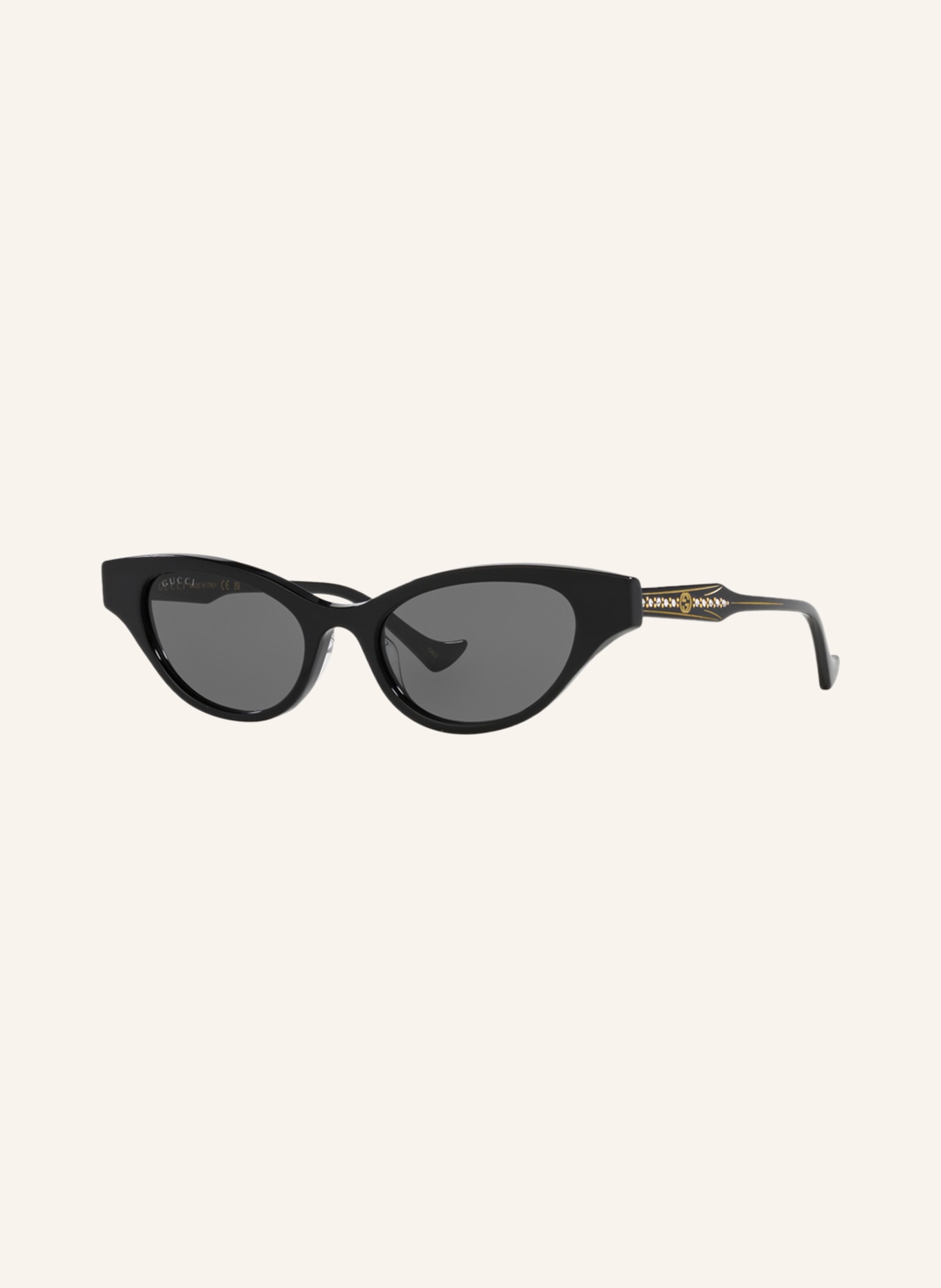 GUCCI Sunglasses GC002069 with decorative gems, Color: 1100L1 - BLACK/ GRAY (Image 1)