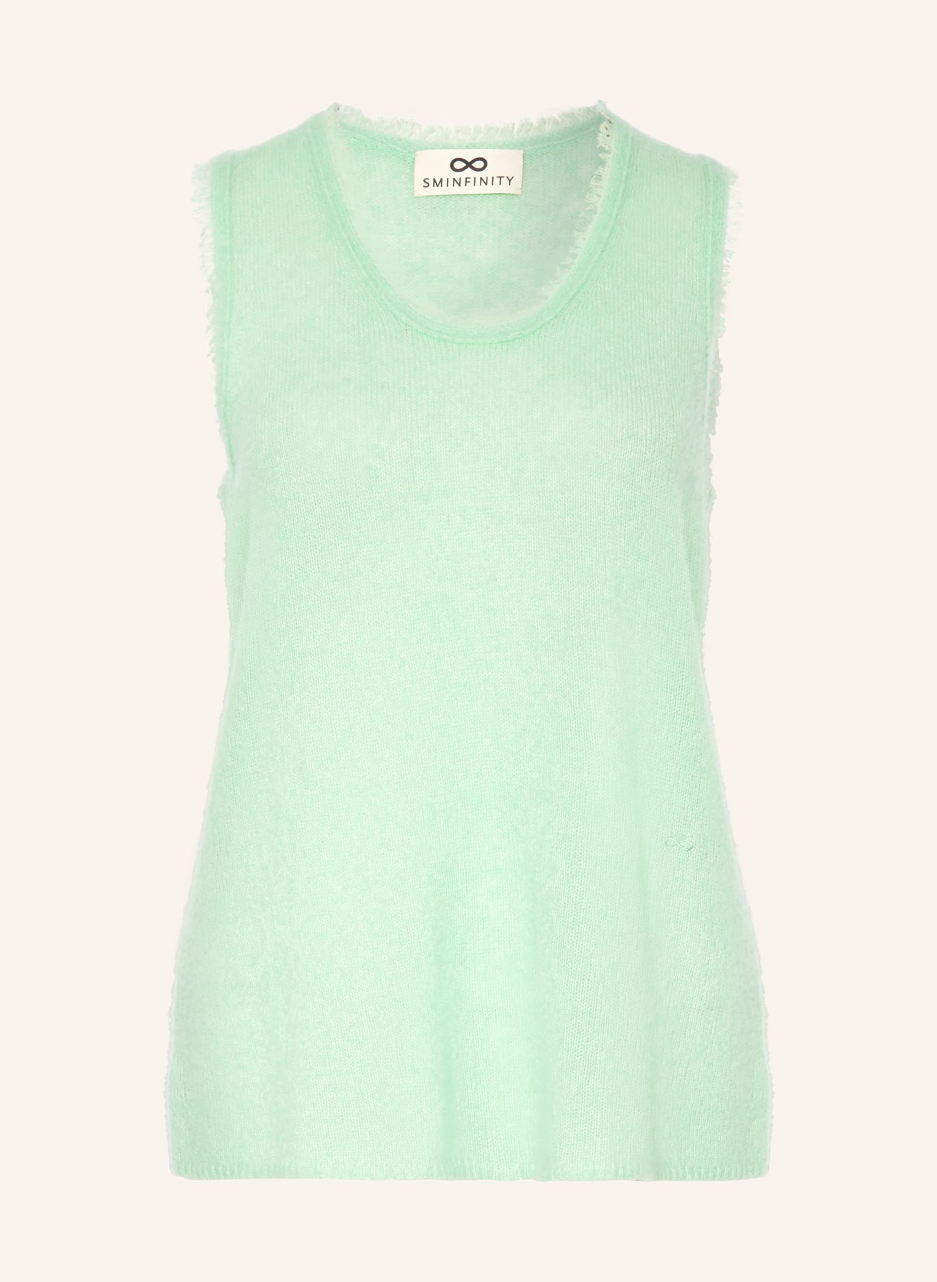 SMINFINITY Top z kaszmiru: JASNOZIELONY