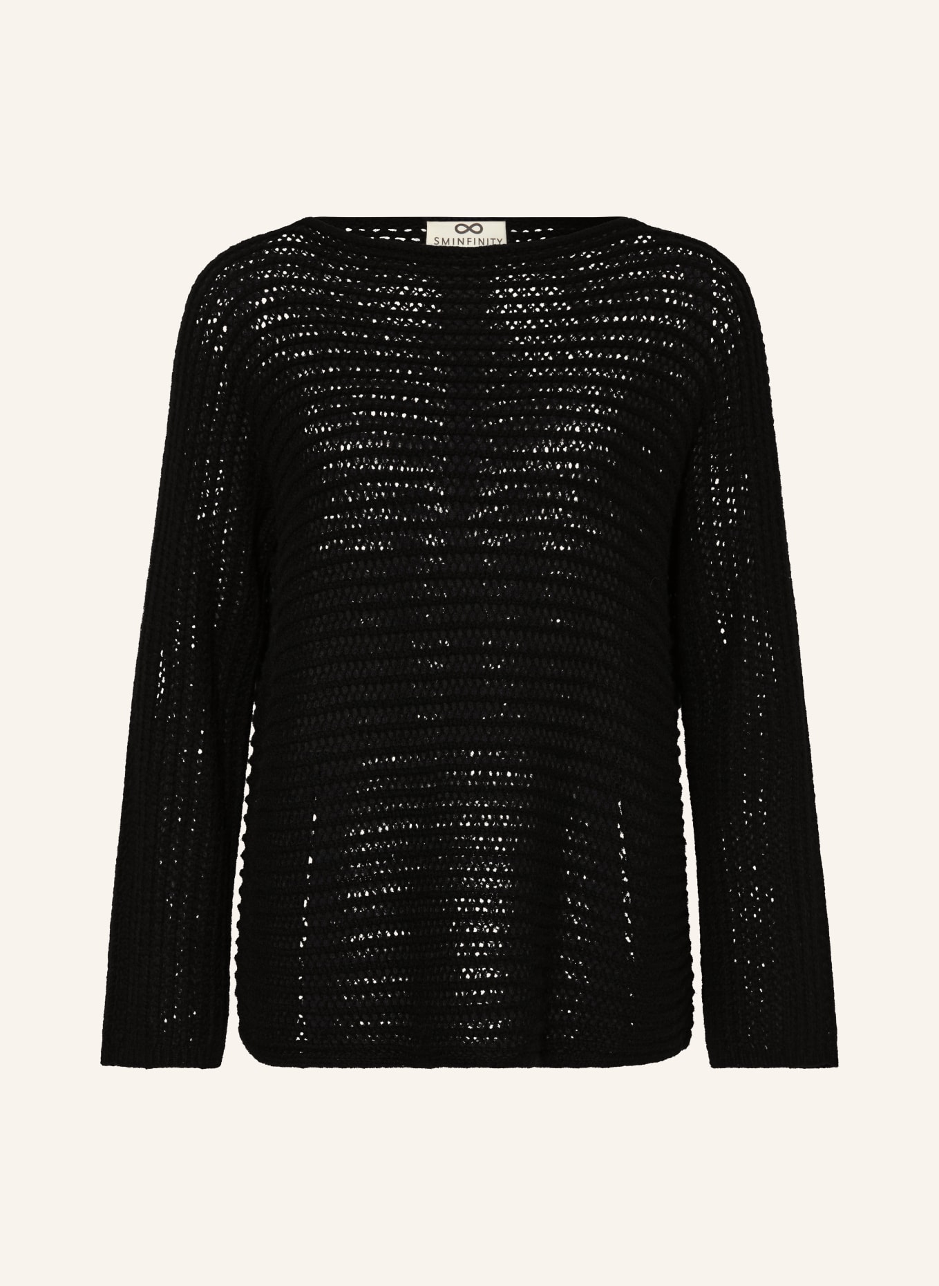 SMINFINITY Sweater with cashmere, Color: BLACK (Image 1)
