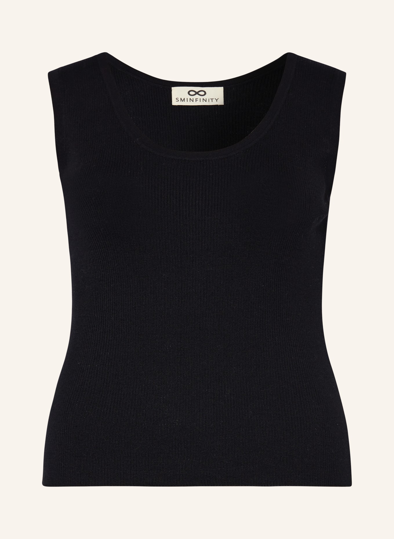 SMINFINITY Top with silk, Color: BLACK (Image 1)