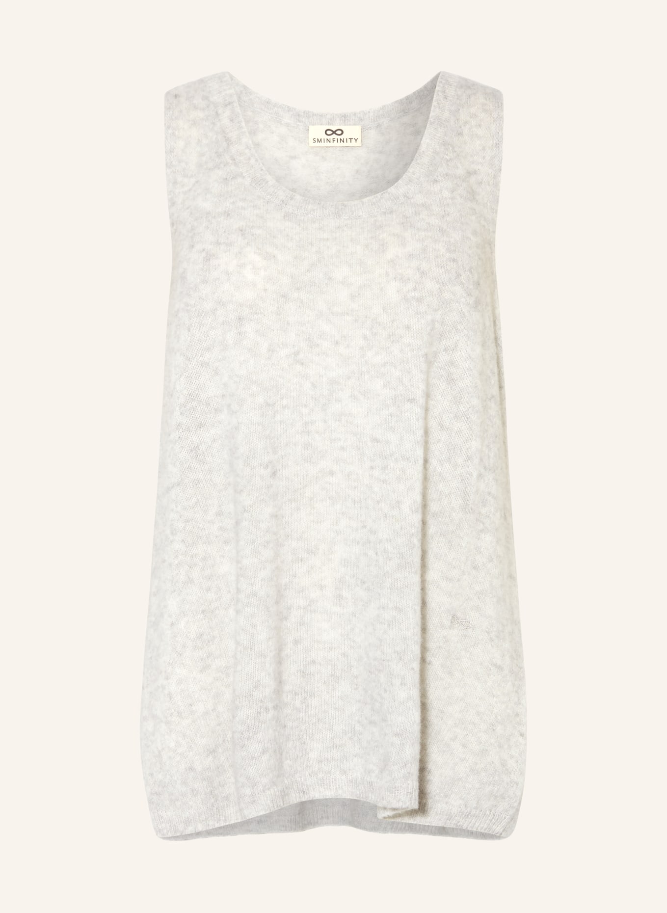 SMINFINITY Knit top with cashmere, Color: LIGHT GRAY (Image 1)