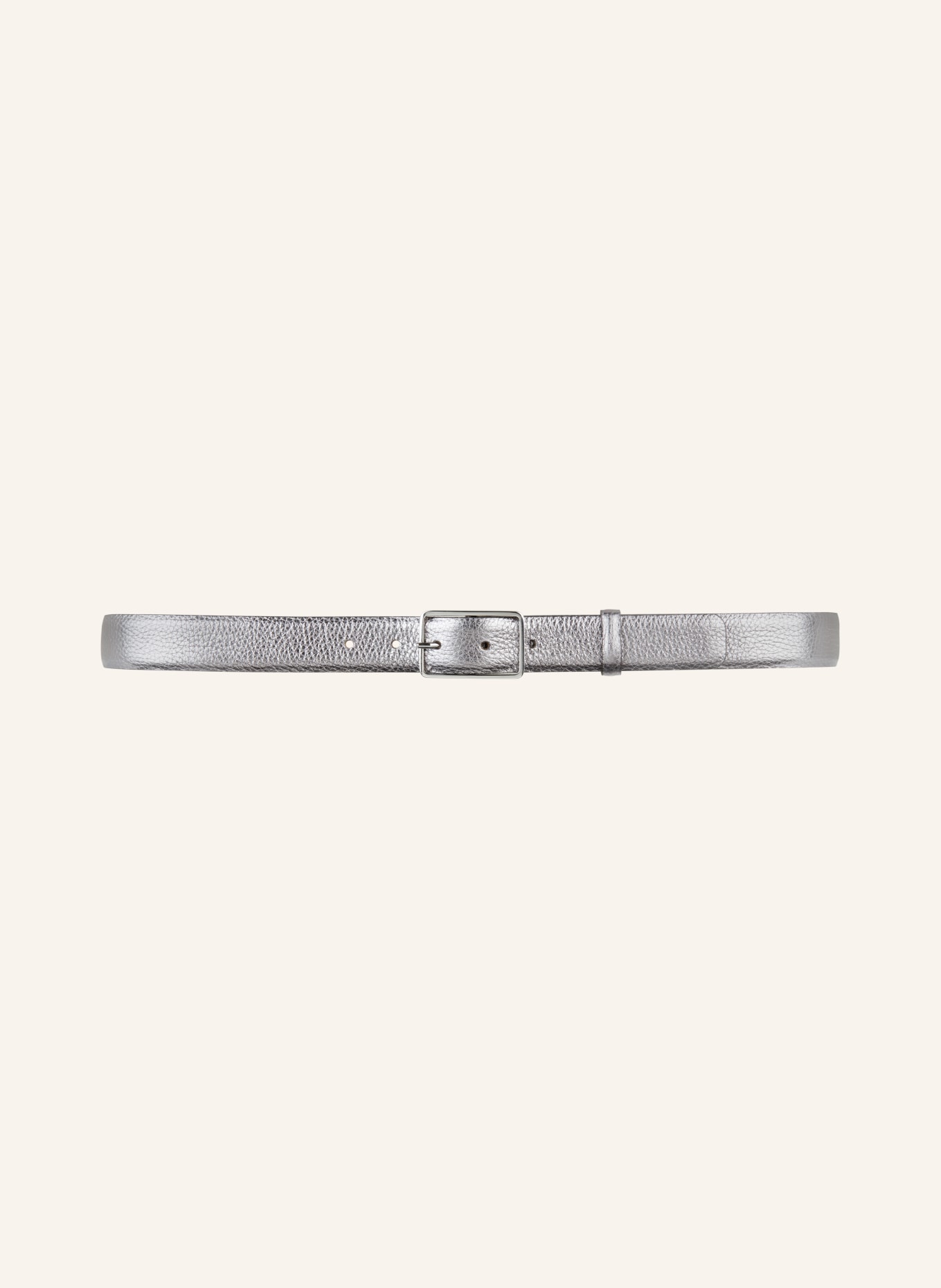 abro Leather belt, Color: PLATINUM (Image 2)