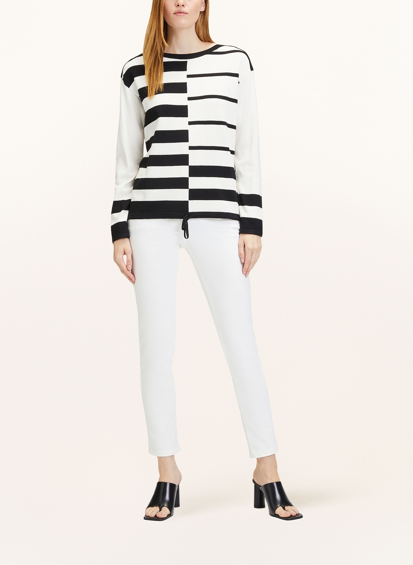 Betty Barclay Sweater, Color: WHITE/ BLACK (Image 2)