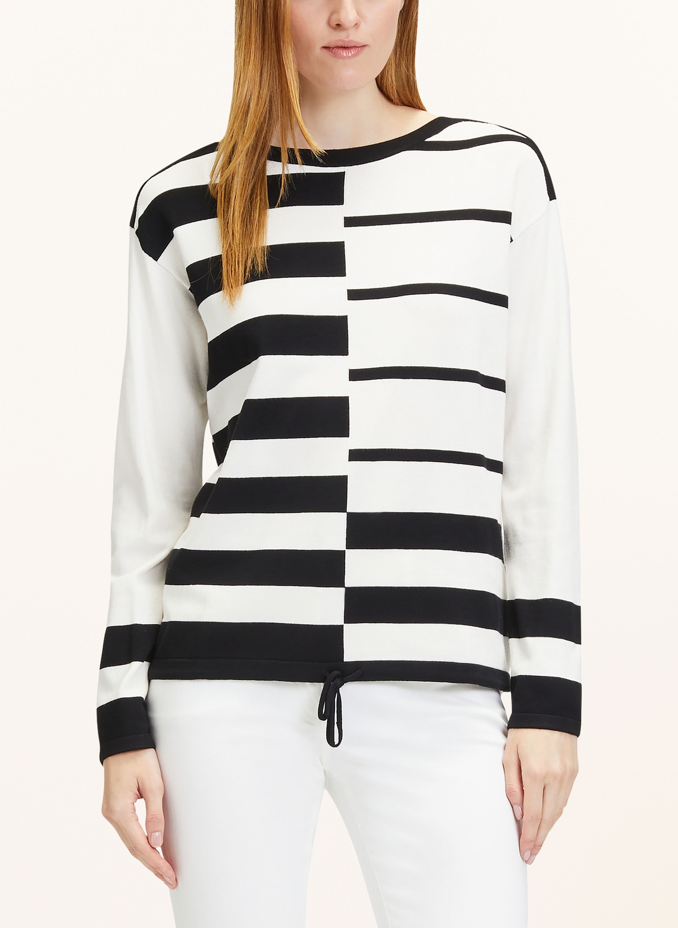 Betty Barclay Sweater, Color: WHITE/ BLACK (Image 4)