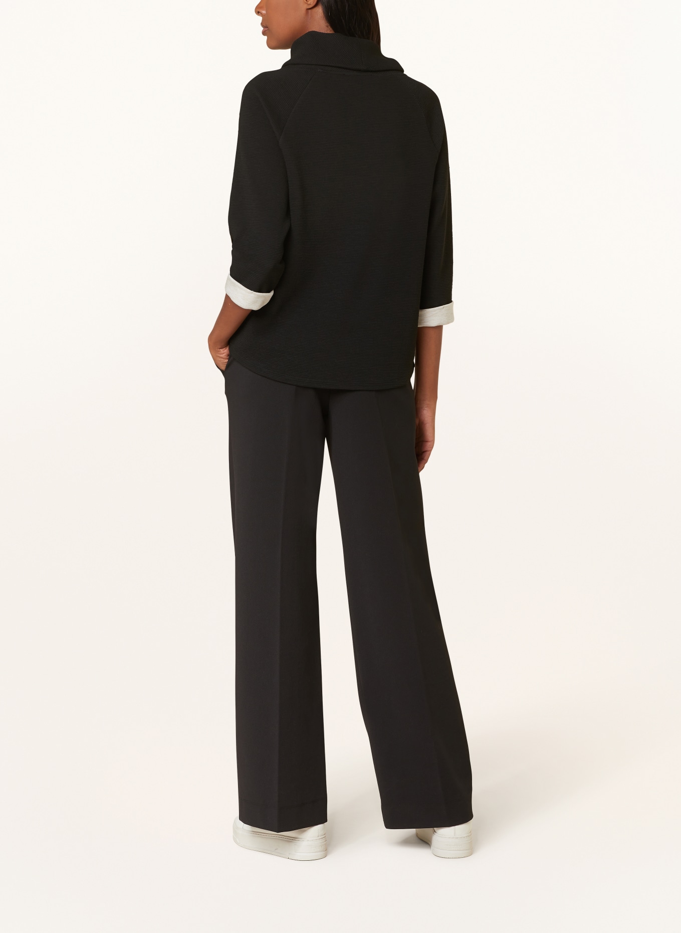 Betty Barclay Turtleneck sweater with decorative gems, Color: BLACK (Image 3)