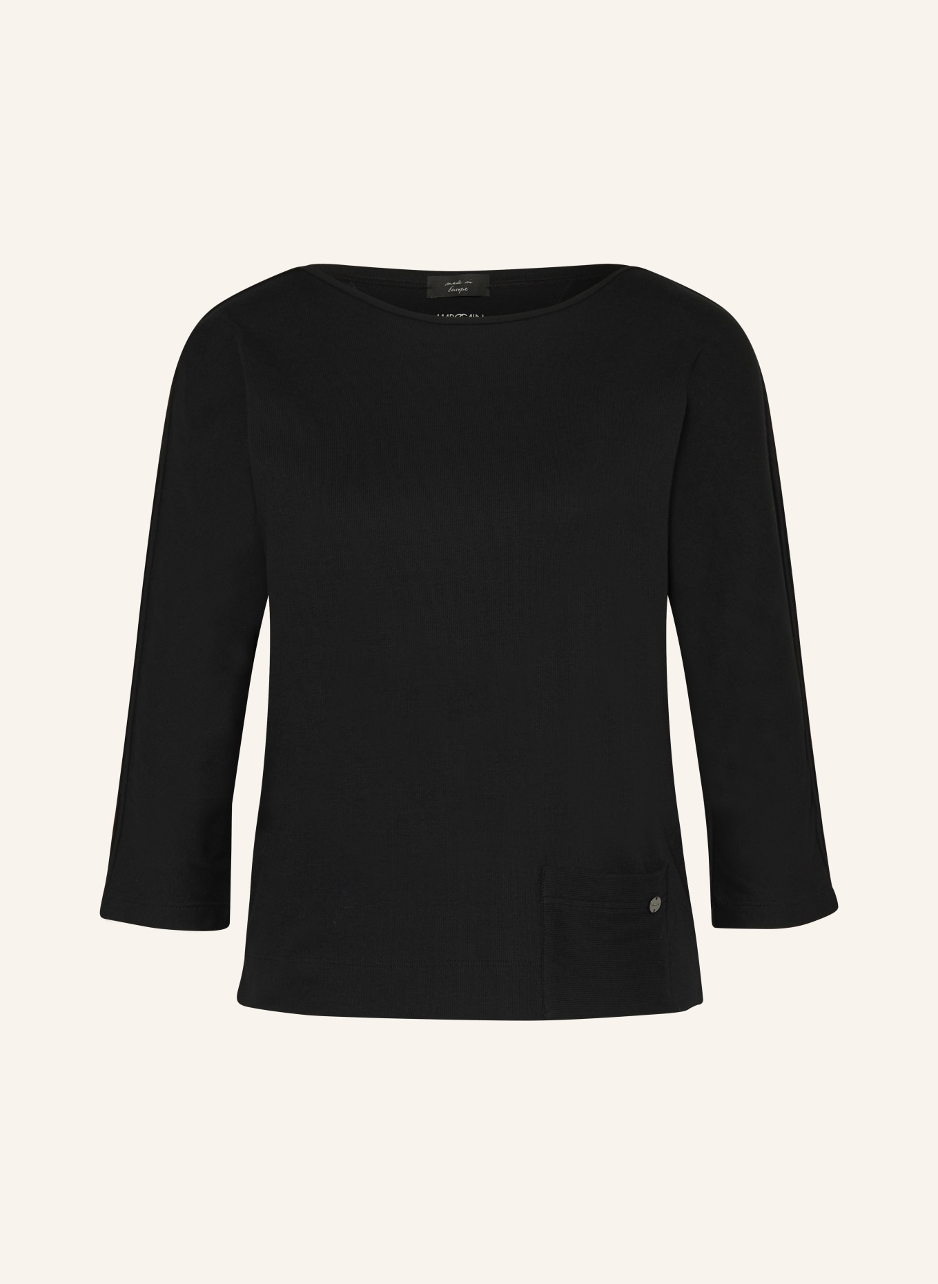 MARC CAIN Shirt with 3/4 sleeves, Color: 900 BLACK (Image 1)