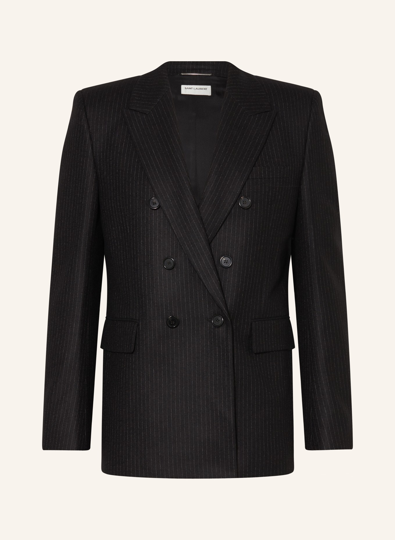 SAINT LAURENT Marynarka slim fit, Kolor: GRANATOWY/ JASNOCZARY (Obrazek 1)