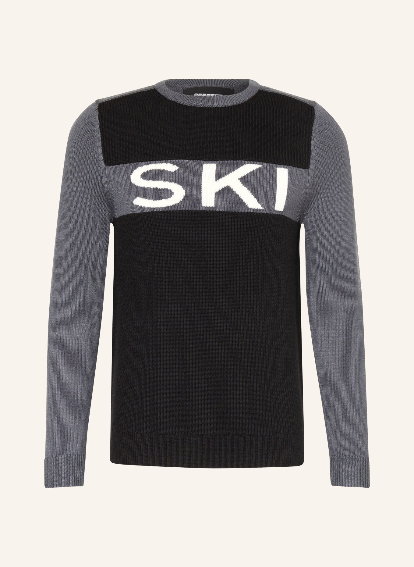 PERFECT MOMENT Sweater, Color: BLACK/ GRAY/ WHITE (Image 1)