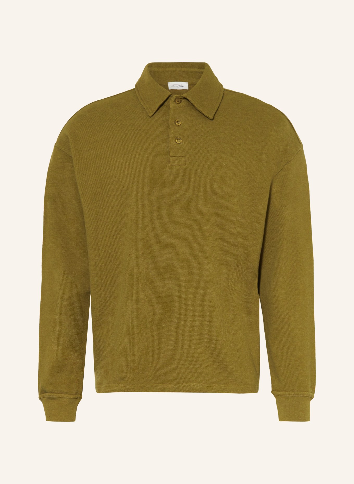 American Vintage Piqué-Poloshirt, Farbe: OLIV (Bild 1)