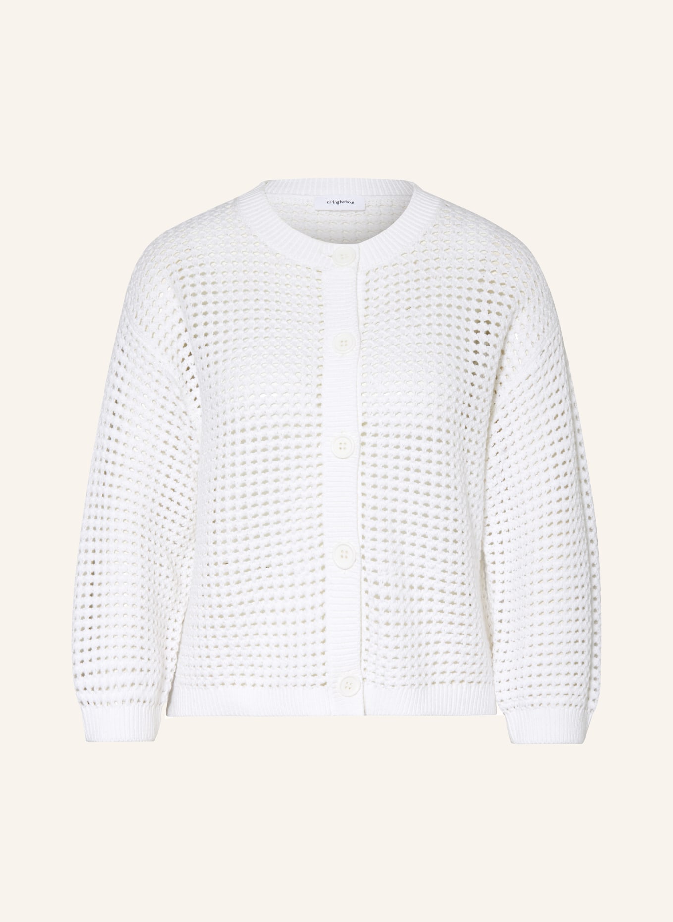 darling harbour Cardigan, Color: WHITE (Image 1)