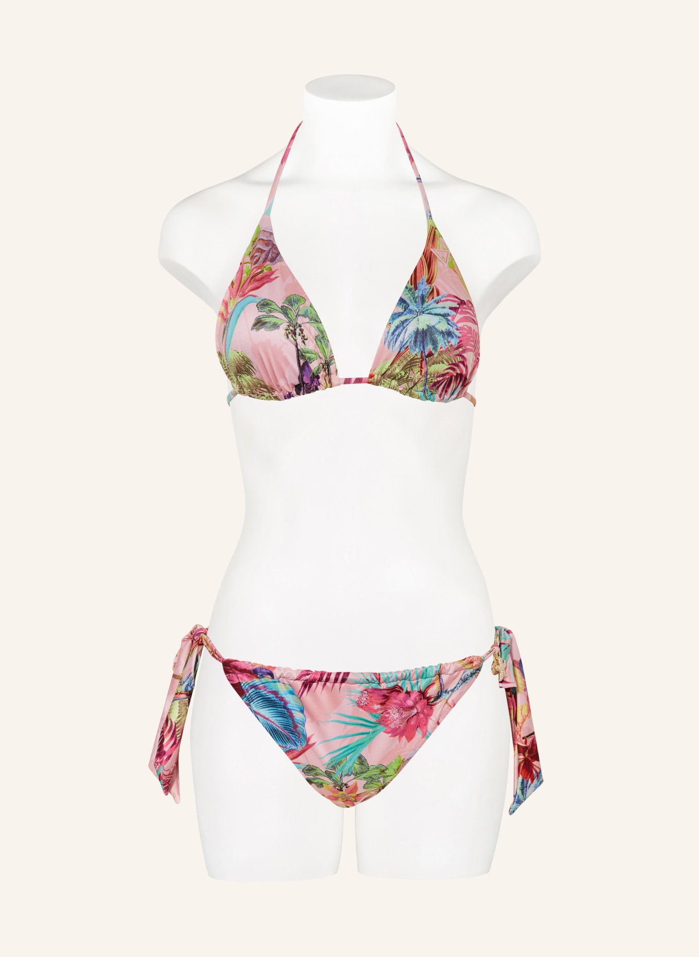 GUESS Triangel-Bikini-Top, Farbe: ROSA/ PINK/ PETROL (Bild 2)