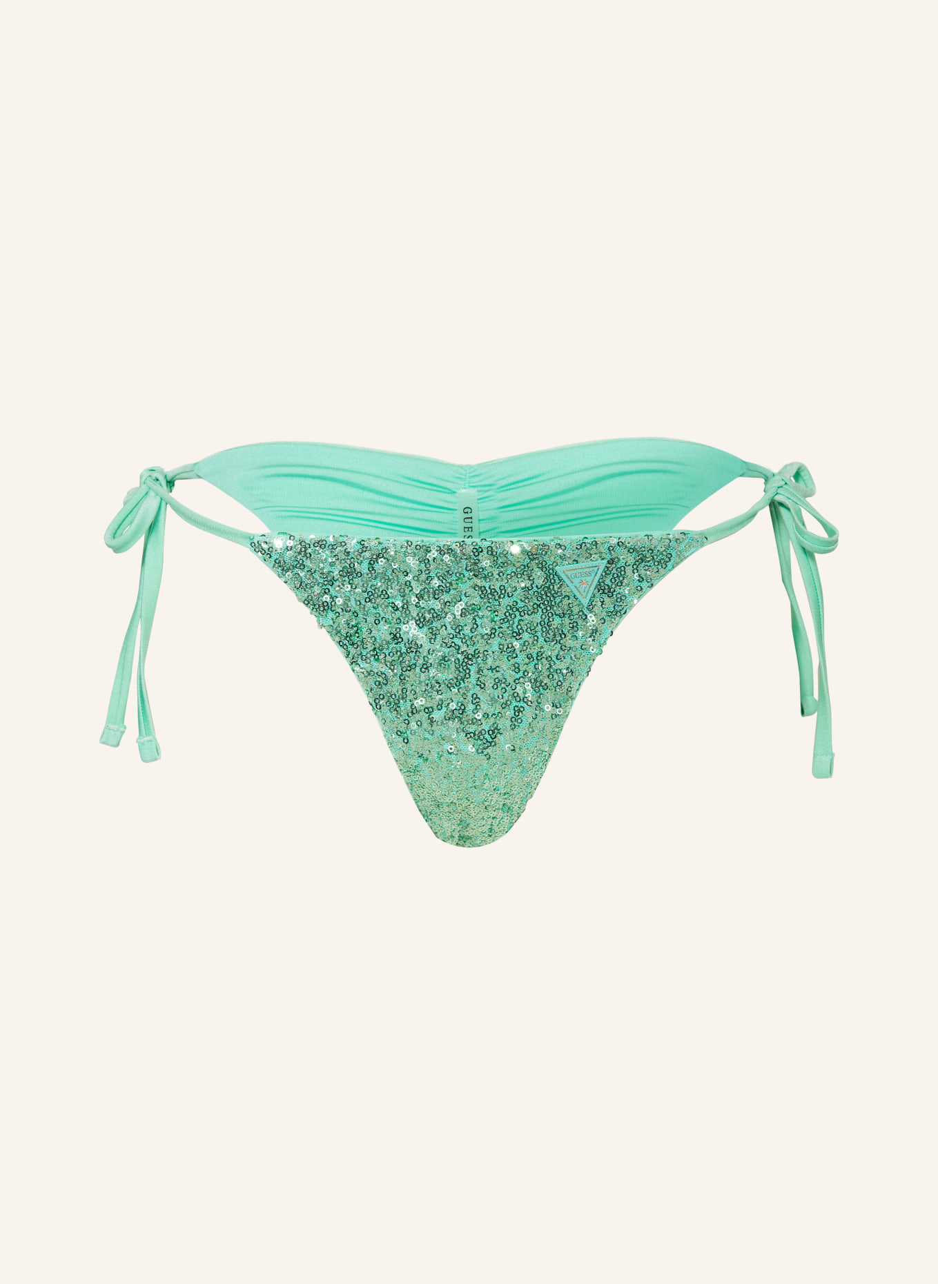GUESS Triangel-Bikini-Hose mit Pailletten, Farbe: MINT (Bild 1)