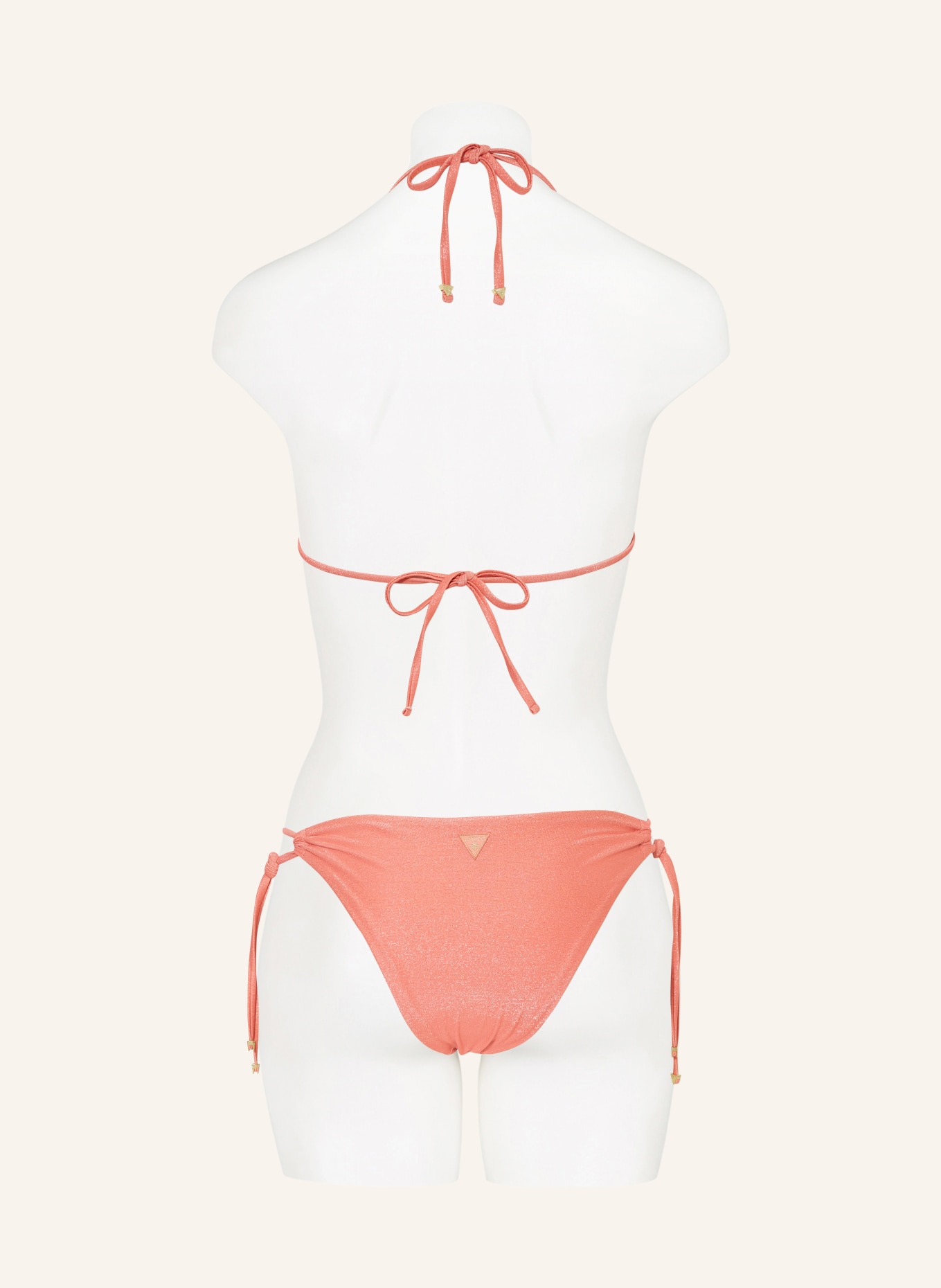 GUESS Triangle bikini bottoms, Color: SALMON (Image 3)