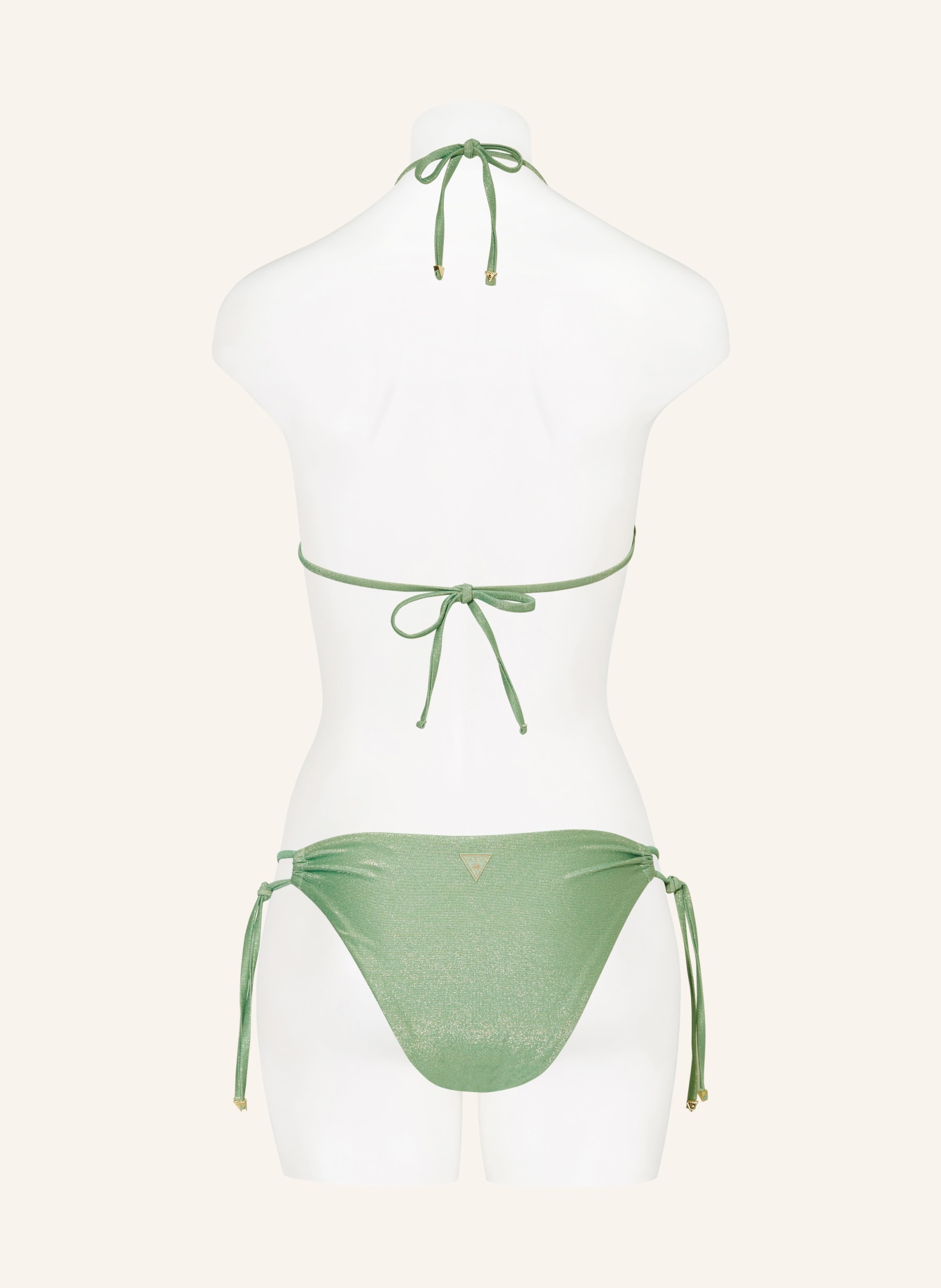 GUESS Triangel-Bikini-Hose, Farbe: GRÜN (Bild 3)